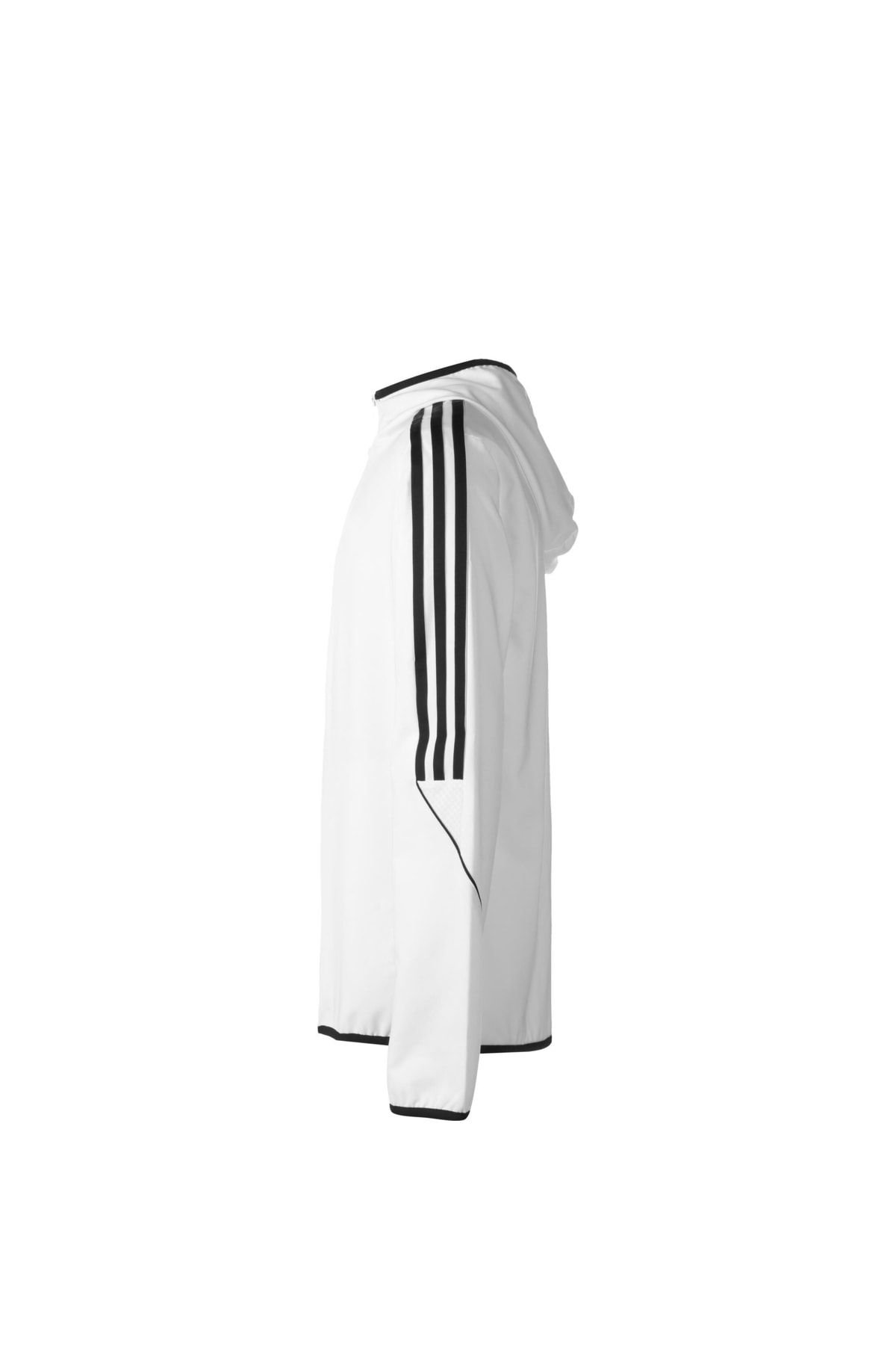 Adidas jacket white with black stripes 2025