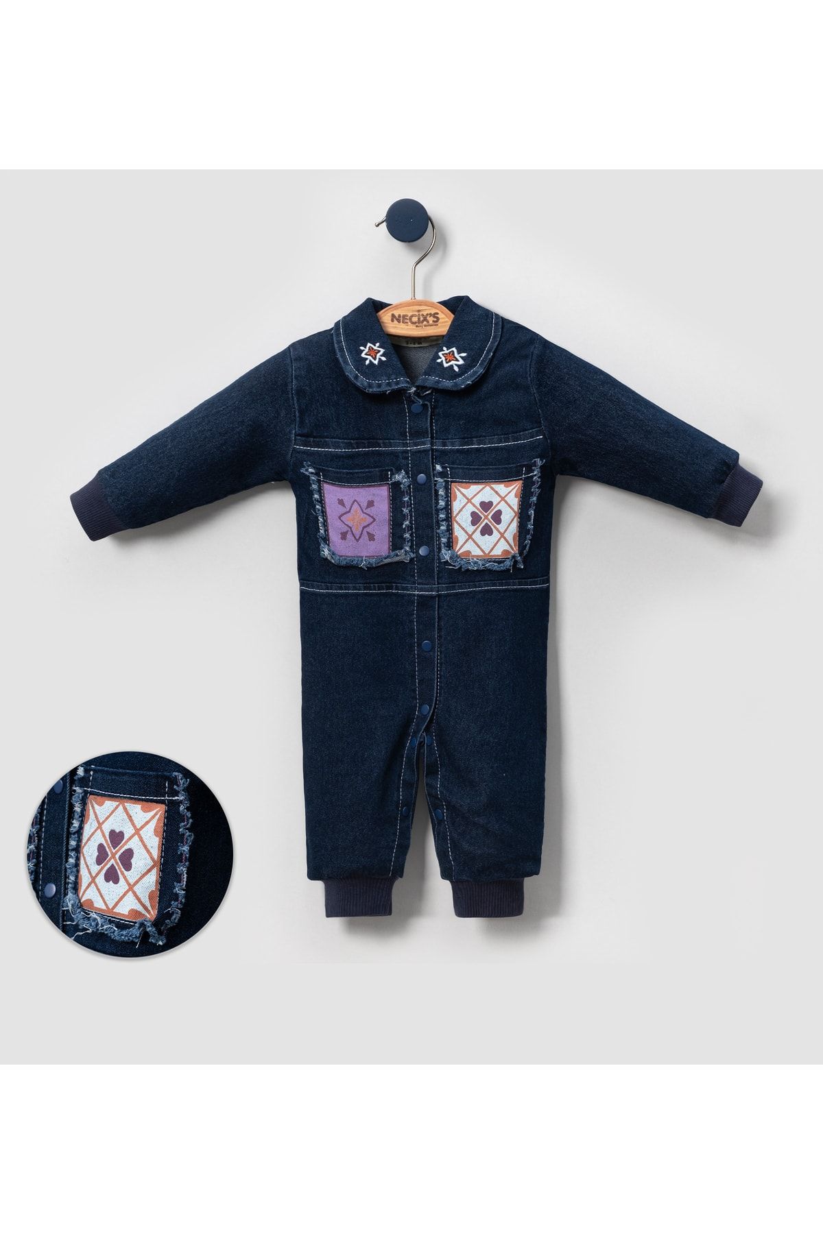 yukobaby bebe iniz i in en do al BABY GIRL LUDOC DENIM JUMPSUIT