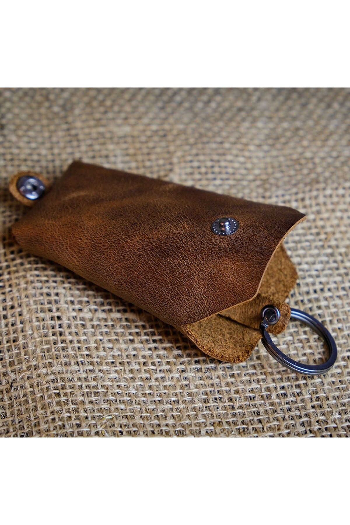 Genuine leather key sales pouch