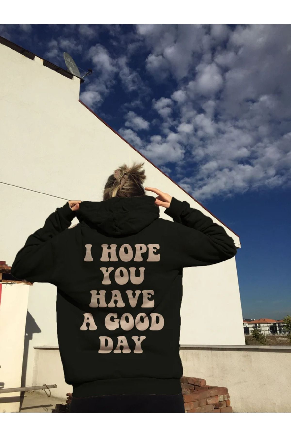 Moda Santiago Women s Black I Hope You Have A Good Day Printed