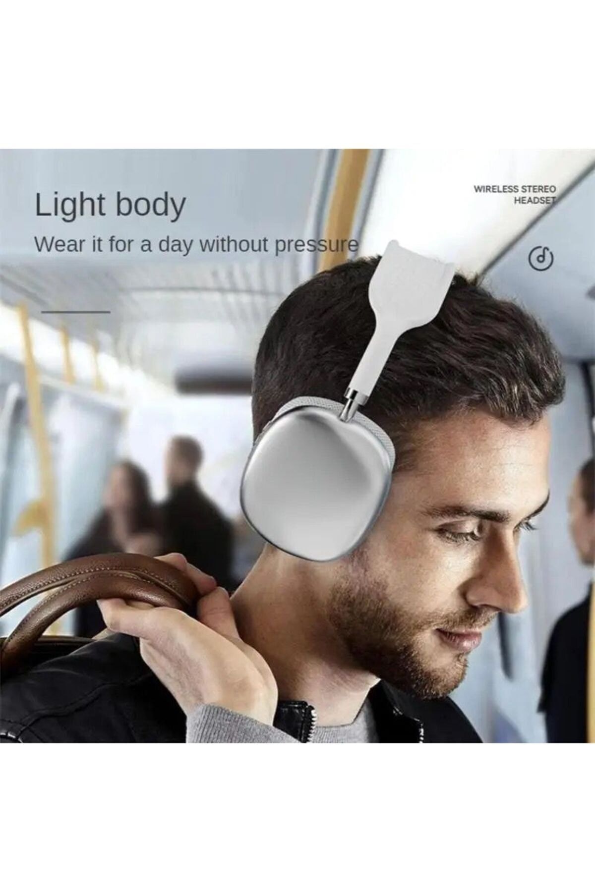 هدست بلوتوث Hi-Fi صدای با کیفیت بالا باس موسیقی قابل تنظیم هدبند Spigot Type-C Charging Aux