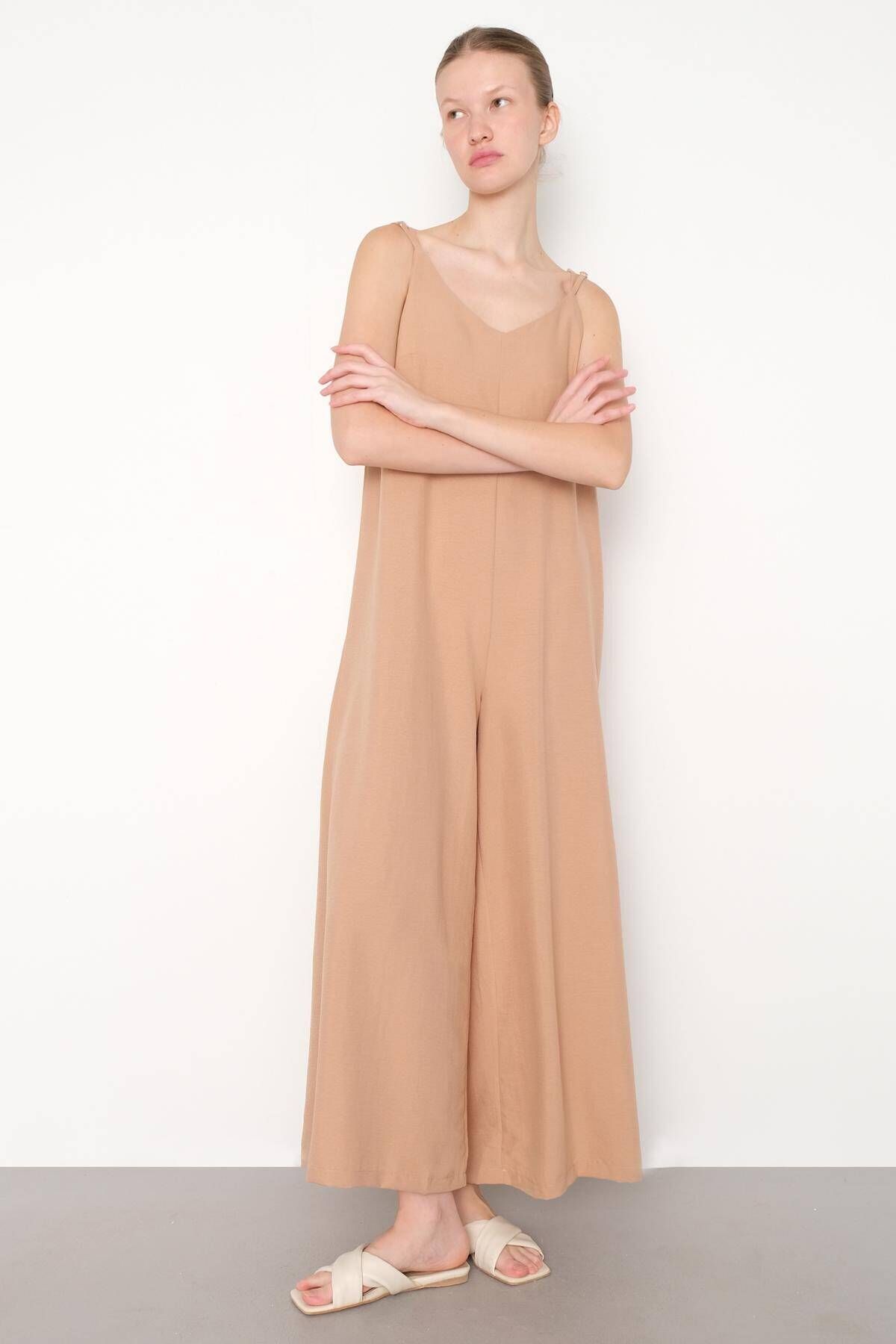 Addax Rope Strap Wide Leg Jumpsuit TLM50866 S9 Trendyol