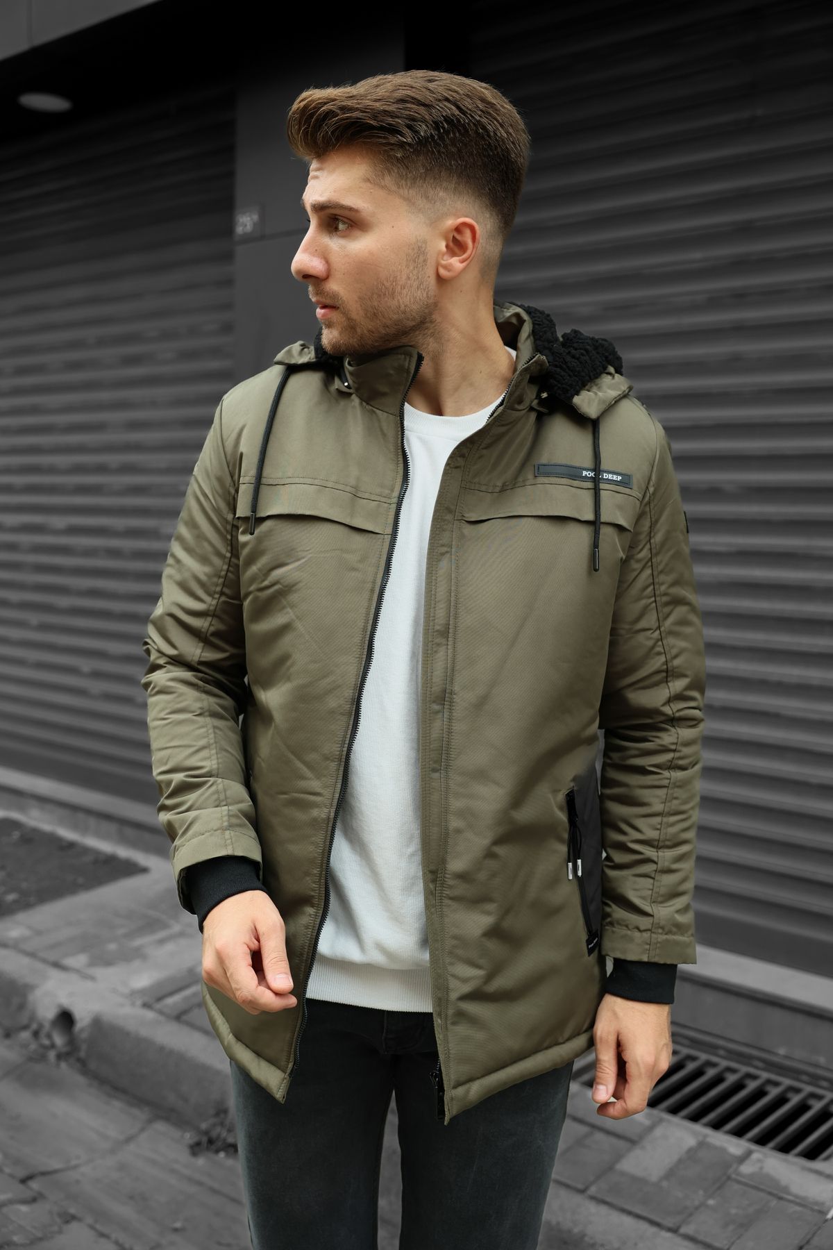 Fur lined deals waterproof coat