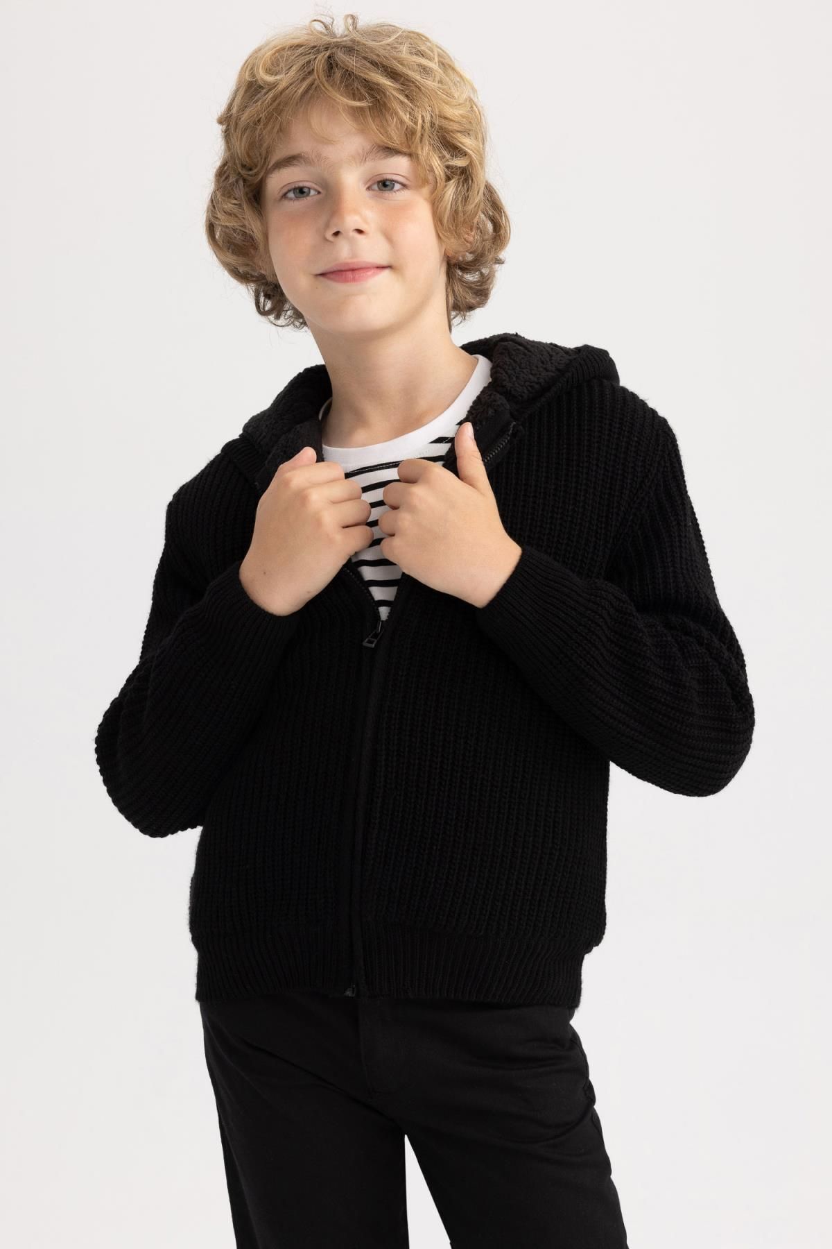 Boys black clearance cardigan