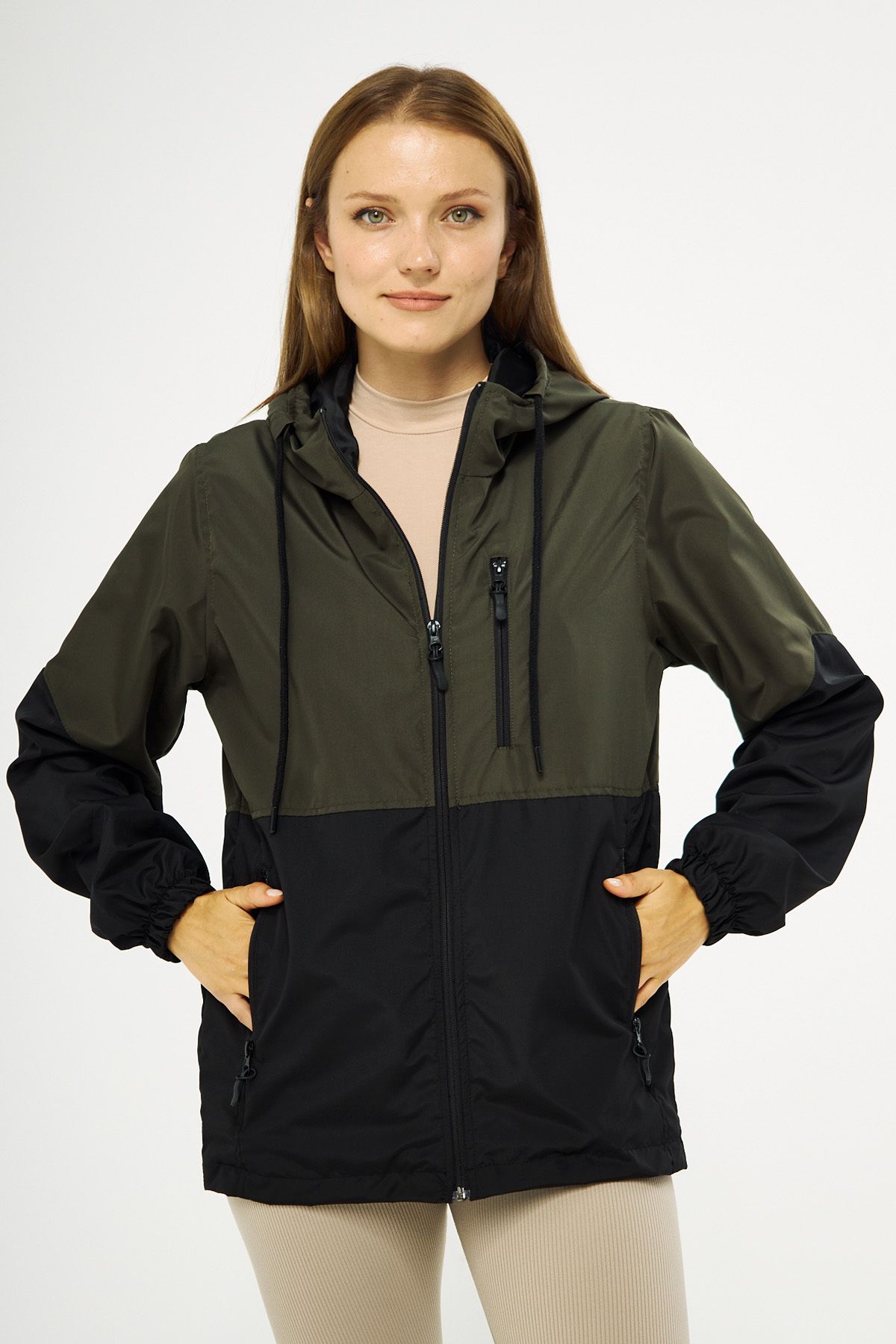 Womens lined best sale windbreaker