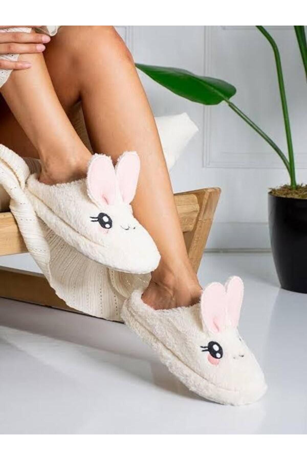 Ladies bunny slippers deals