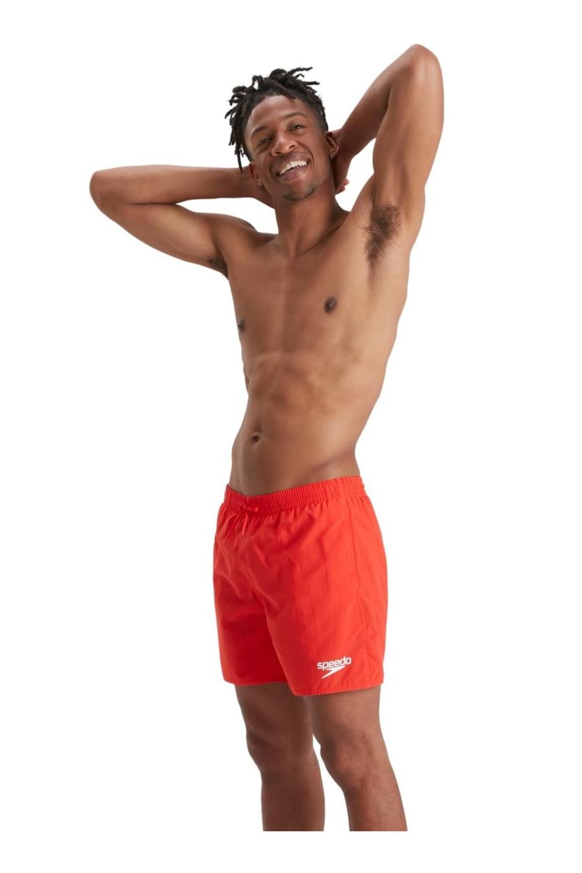 Red speedo 2025 swim shorts