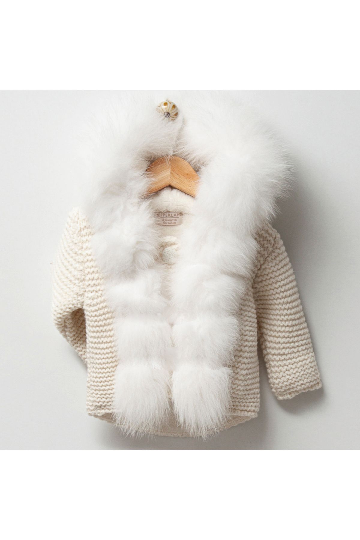 Baby on sale fur cardigan