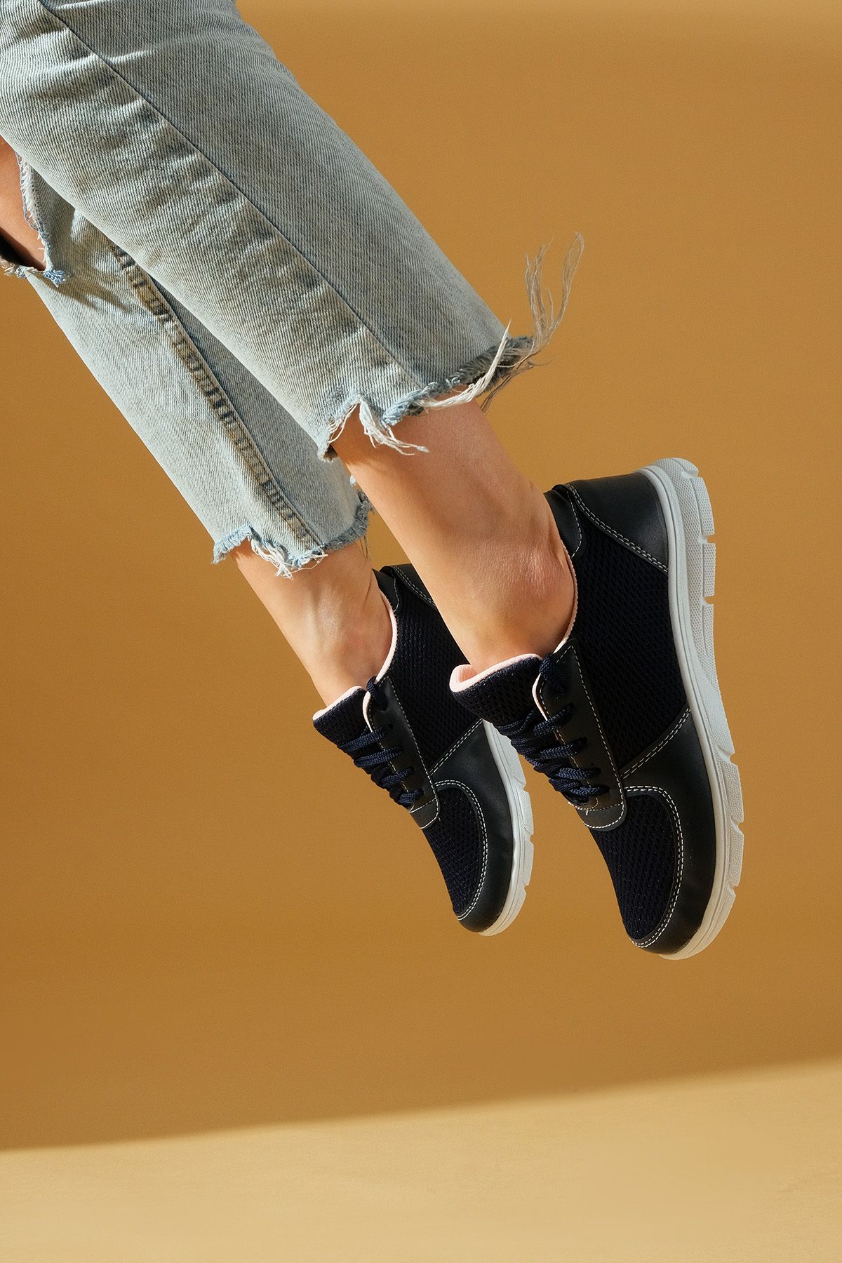 Kadın Lacivert Sneaker Günlük Spor Ayakkabı
