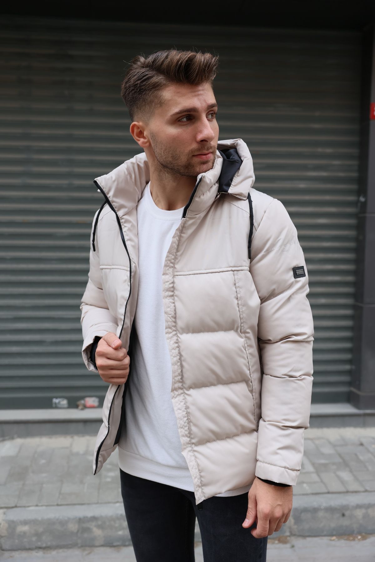 Windproof puffer jacket new arrivals