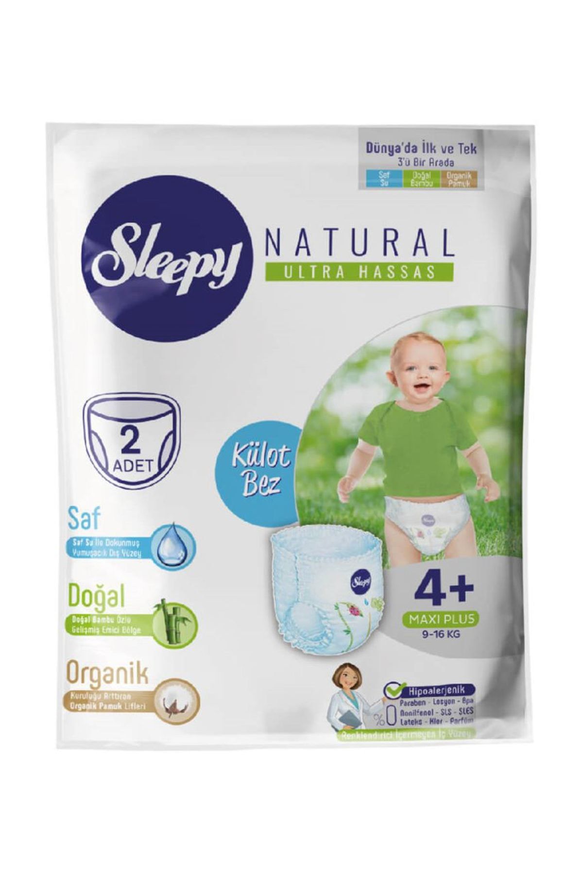 sleepy deneme paketi natural kulot bez 4 beden maxi plus 2 adet fiyati yorumlari trendyol