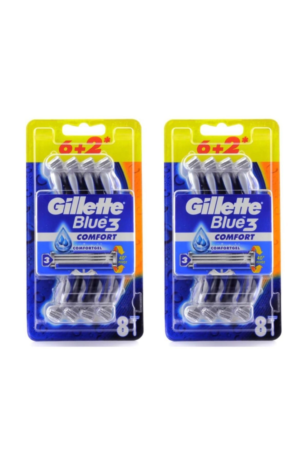 Gillette Blue 3 - 8 Li Comfort X 2 Adet