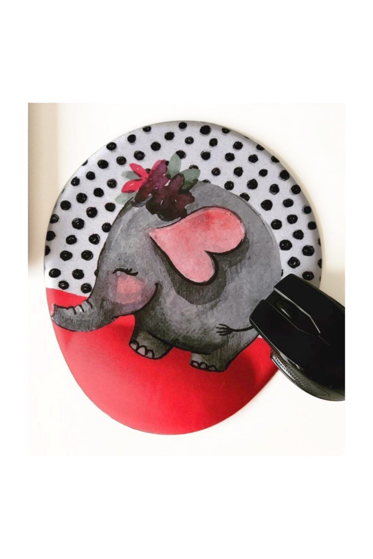 Officeküp Bilek Destekli Mouse Pad Pembe Fil