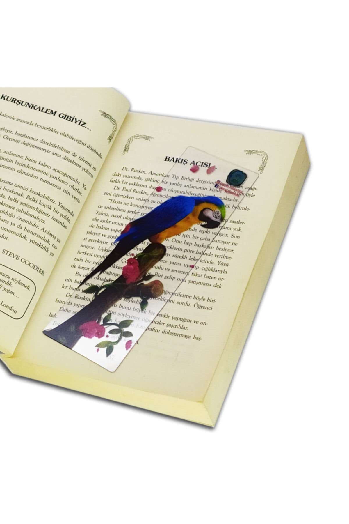 İstisna Şeffaf Desenli Kitap Ayracı Model 11