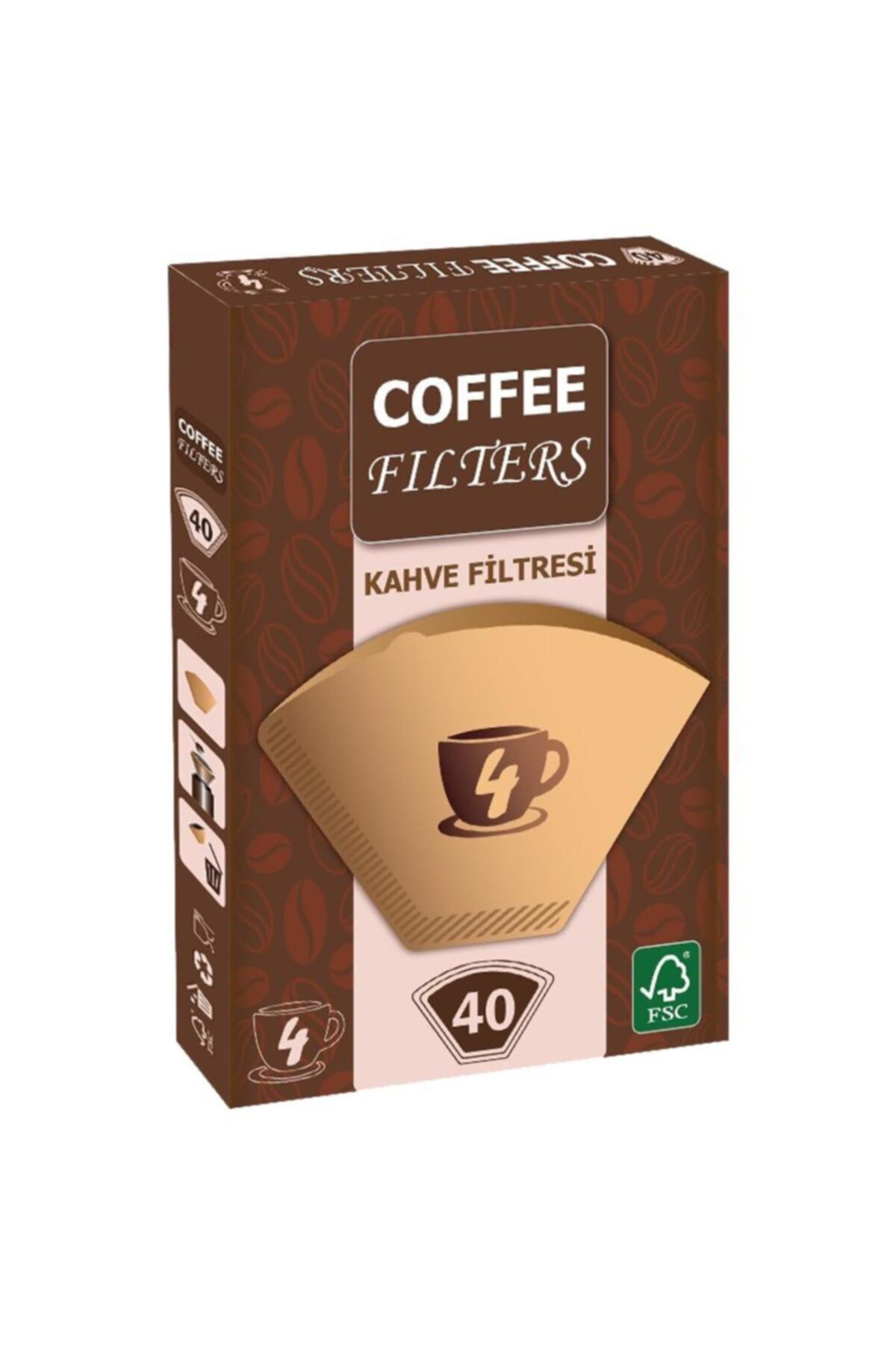 Coffee Filters Filtre Kahve Kağıdı No:4 40'lı Paket