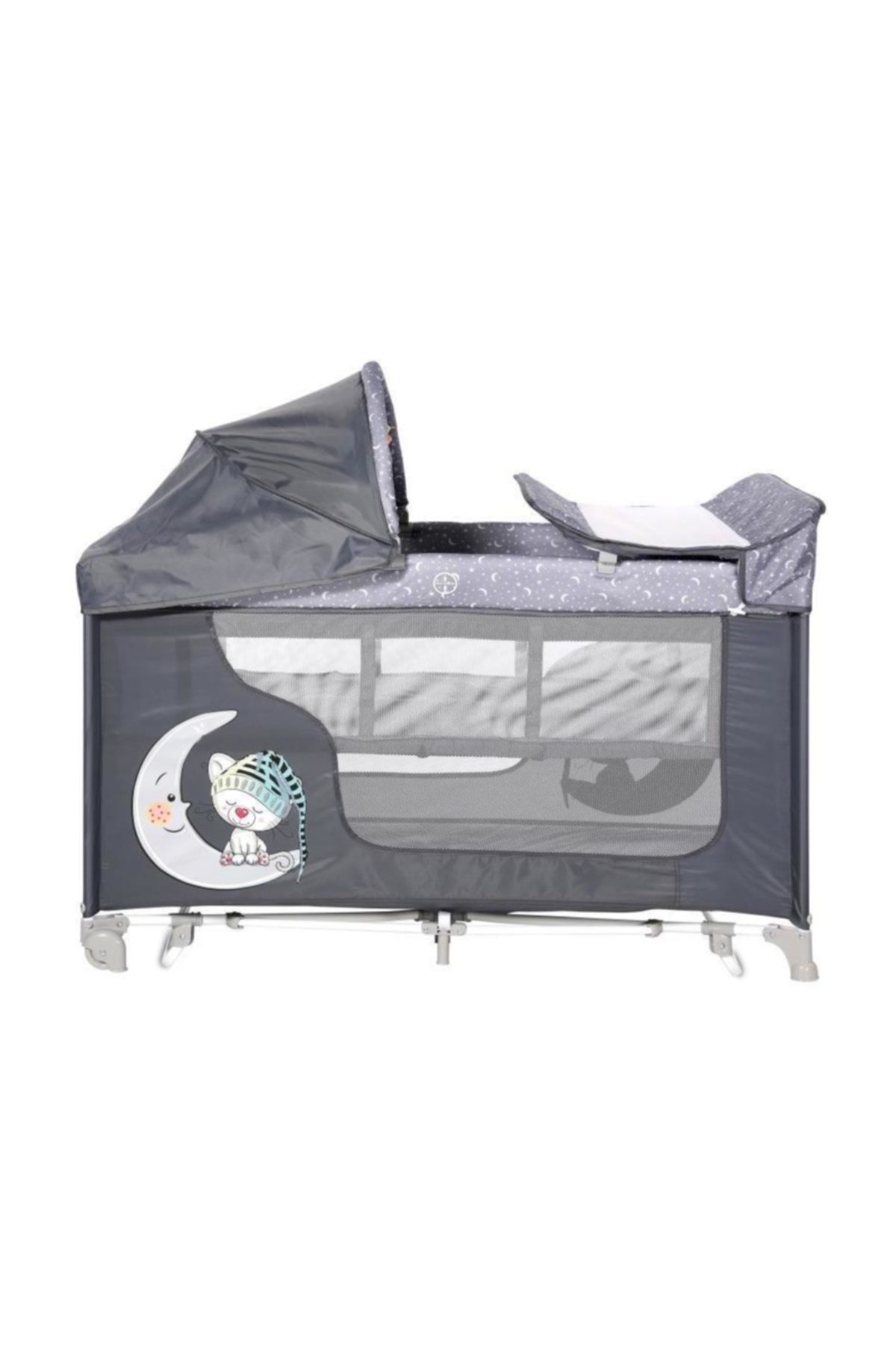 lorelli moonlight park yatak besik grey cute moon fiyati yorumlari trendyol