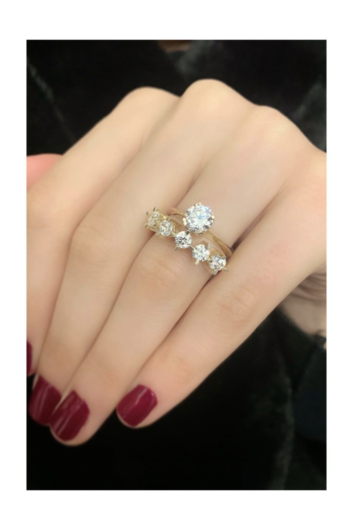 Marylebone Silver Tektaş Beştaş Gümüş Yüzük Kombin