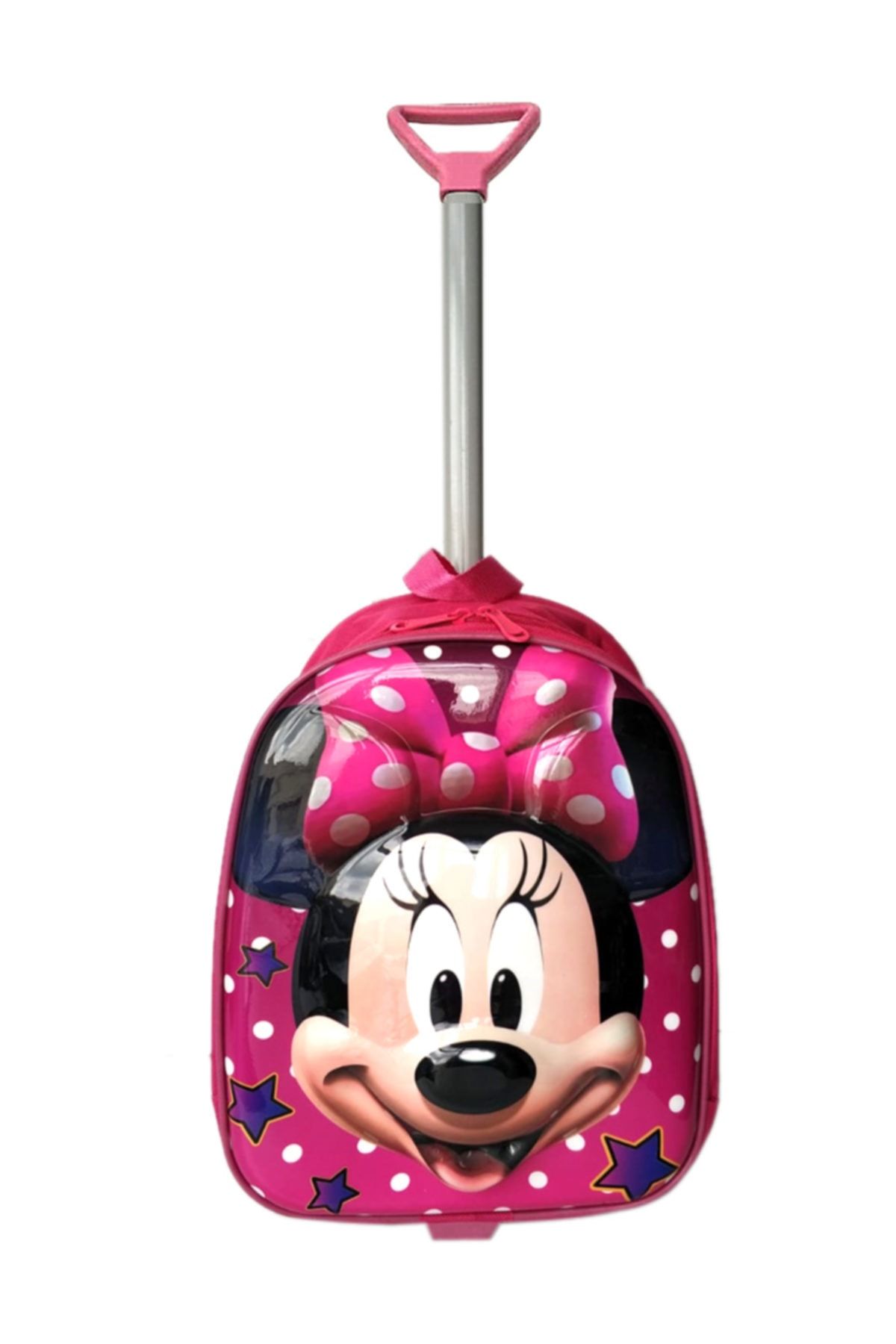 redpoloshop Anaokulu Çekçekli Sırt Çantası Mini 3-6 Yaş 5d Minnie Mouse