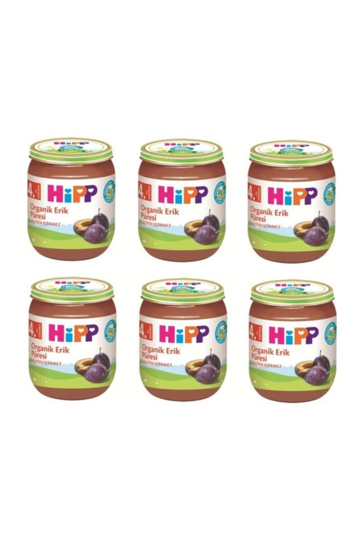 Hipp Organik Erik Püresi 125 Gr. X 6 Adet