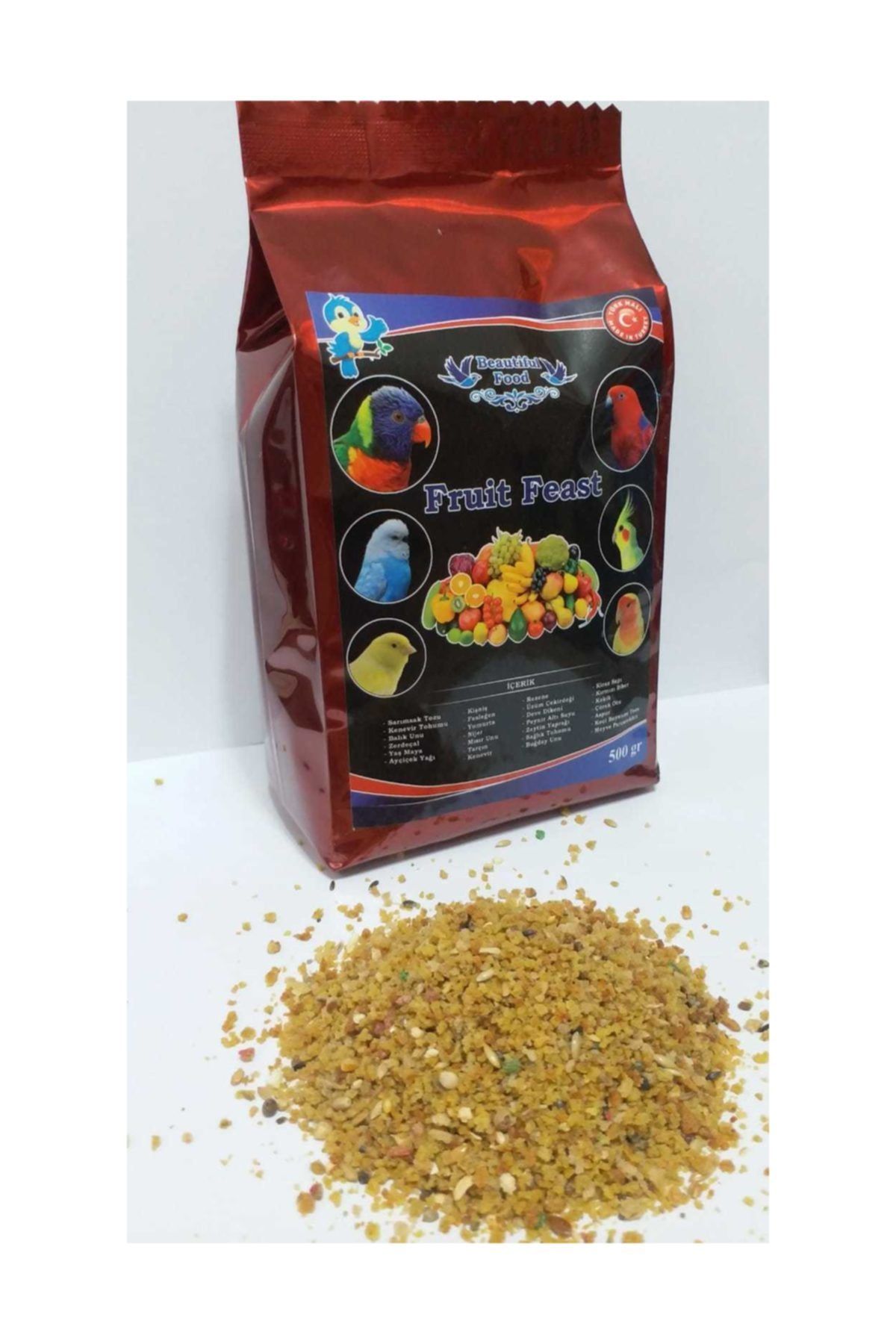 Beatiful Food Beautiful Food Meyveli Kuş Maması 500 gr