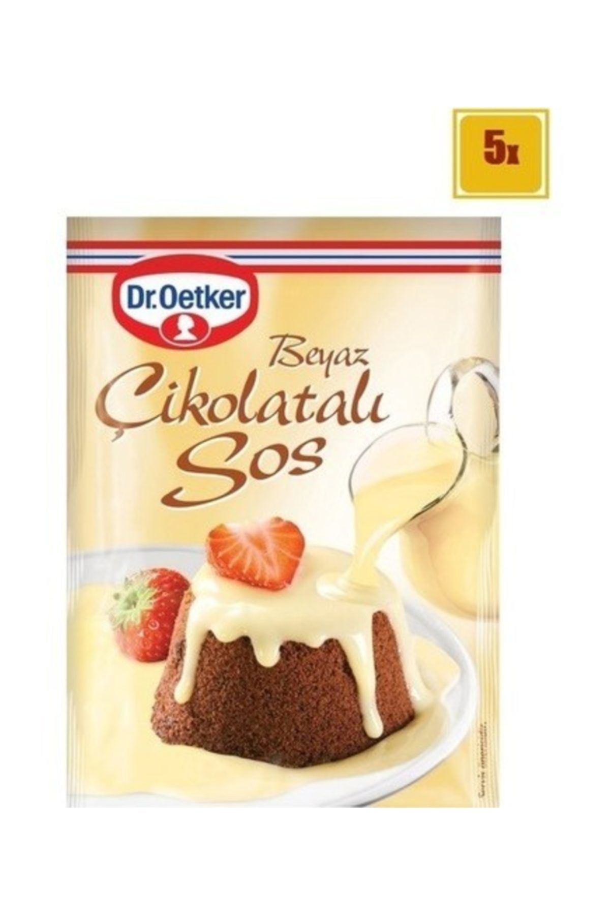 Dr. Oetker Dr.oetker Sos Beyaz Cikolata 80 Gr X 5
