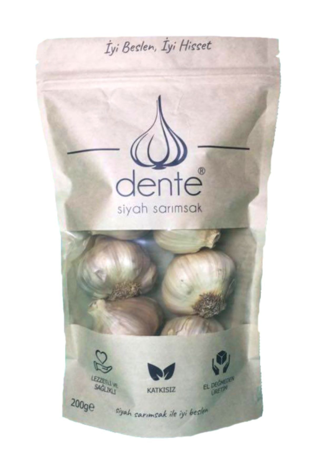 dente siyah sarimsak siyah sarimsak dogal ve katkisiz black garlic 200 gr fiyati yorumlari trendyol