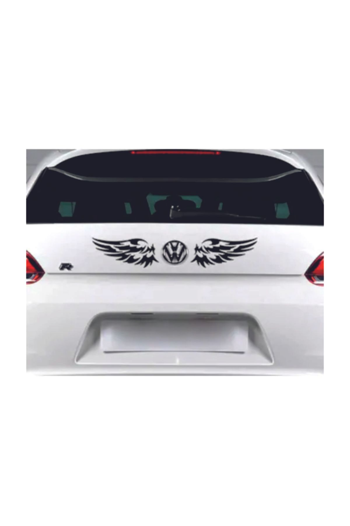 oto sticker kanat 2 li arma sticker araba sticker arac sticker 20cm 10cm beyaz fiyati yorumlari trendyol