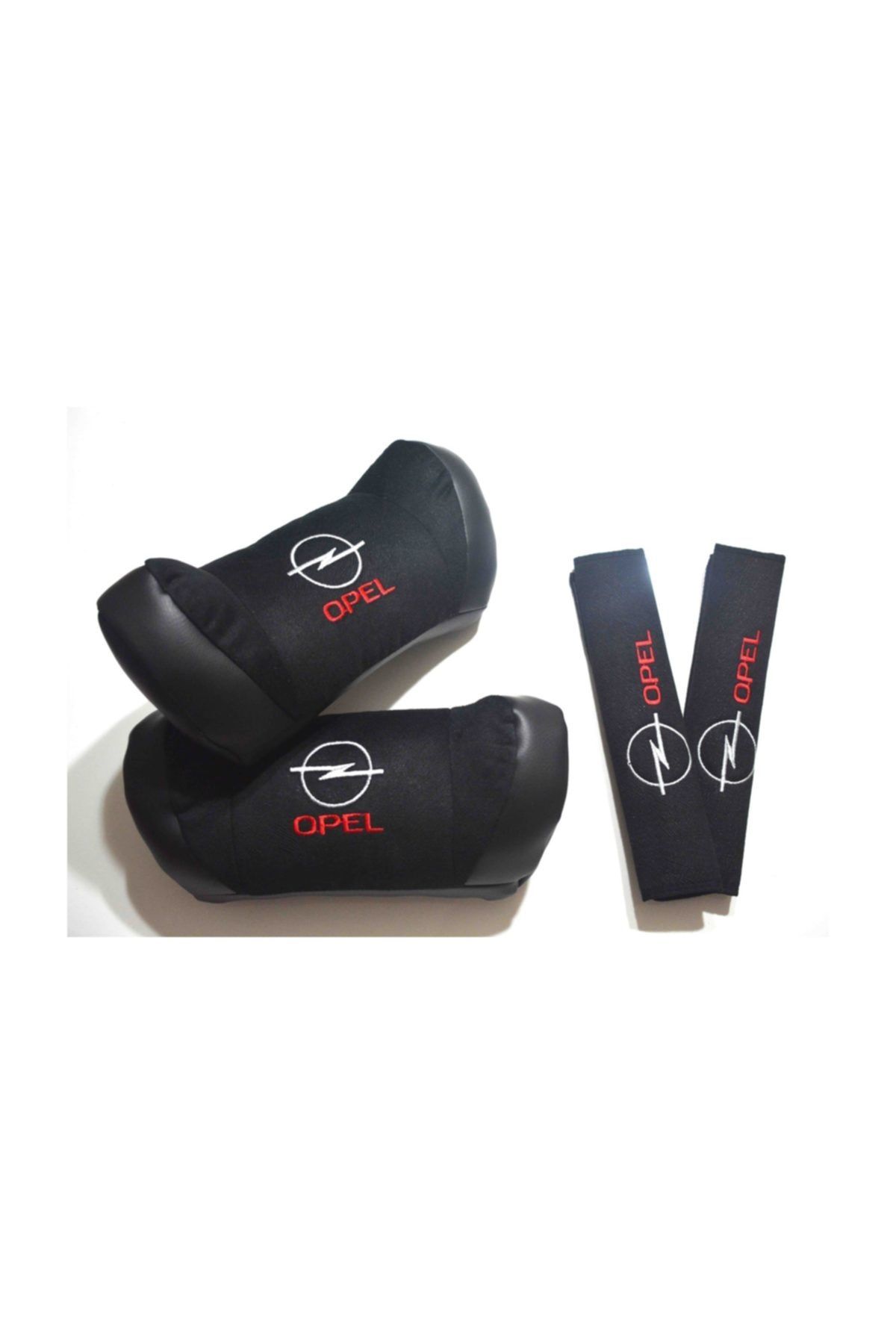 trendgaraj Opel Siyah Boyun Yastık Seti