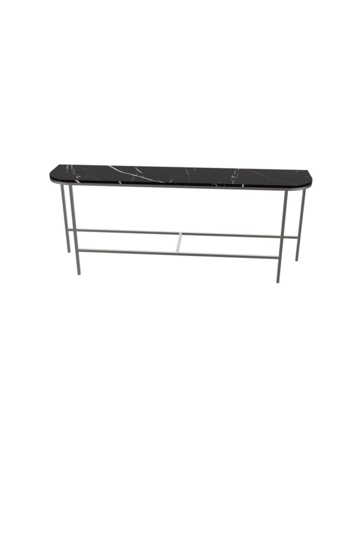MAKSA Callisto 200cm Alexandrette Black Satine Paslanmaz Konsol