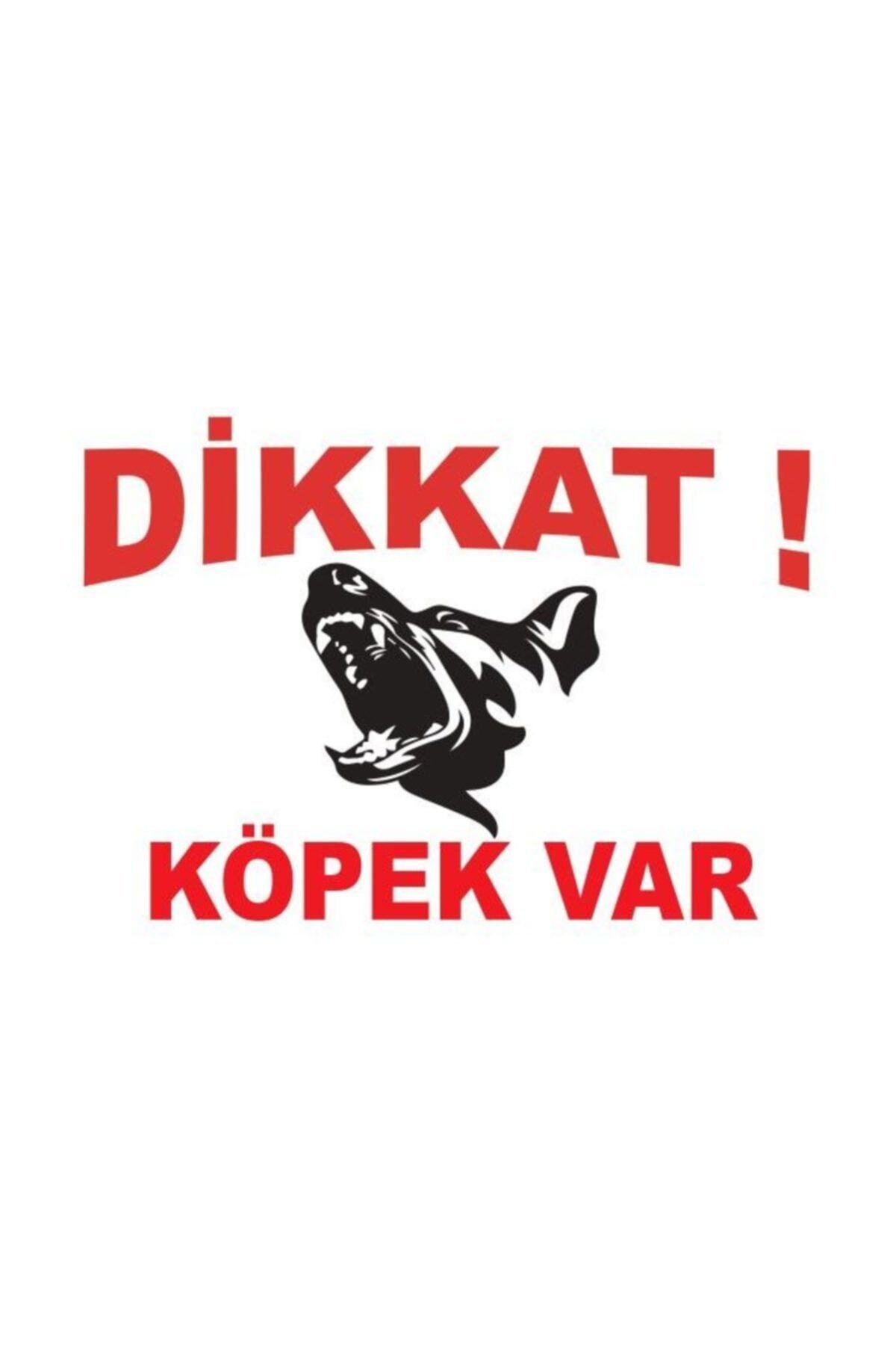 Club Safari Dikkat Köpek Var Tabelası Beyaz Resimli Metal