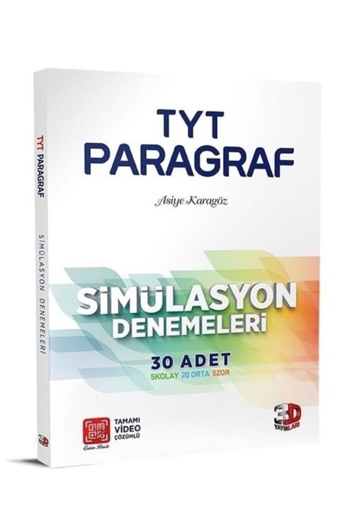 3D Yayınları 3d Tyt Paragraf Simülasyon 30 Deneme