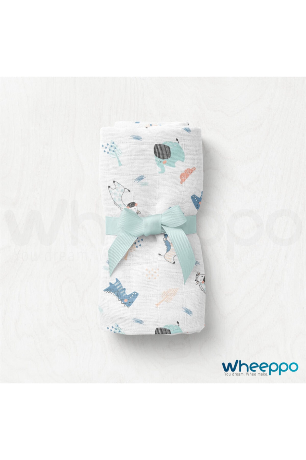 Wheeppo Muslin Bebe Battaniyesi Sevimli Hayvanlar