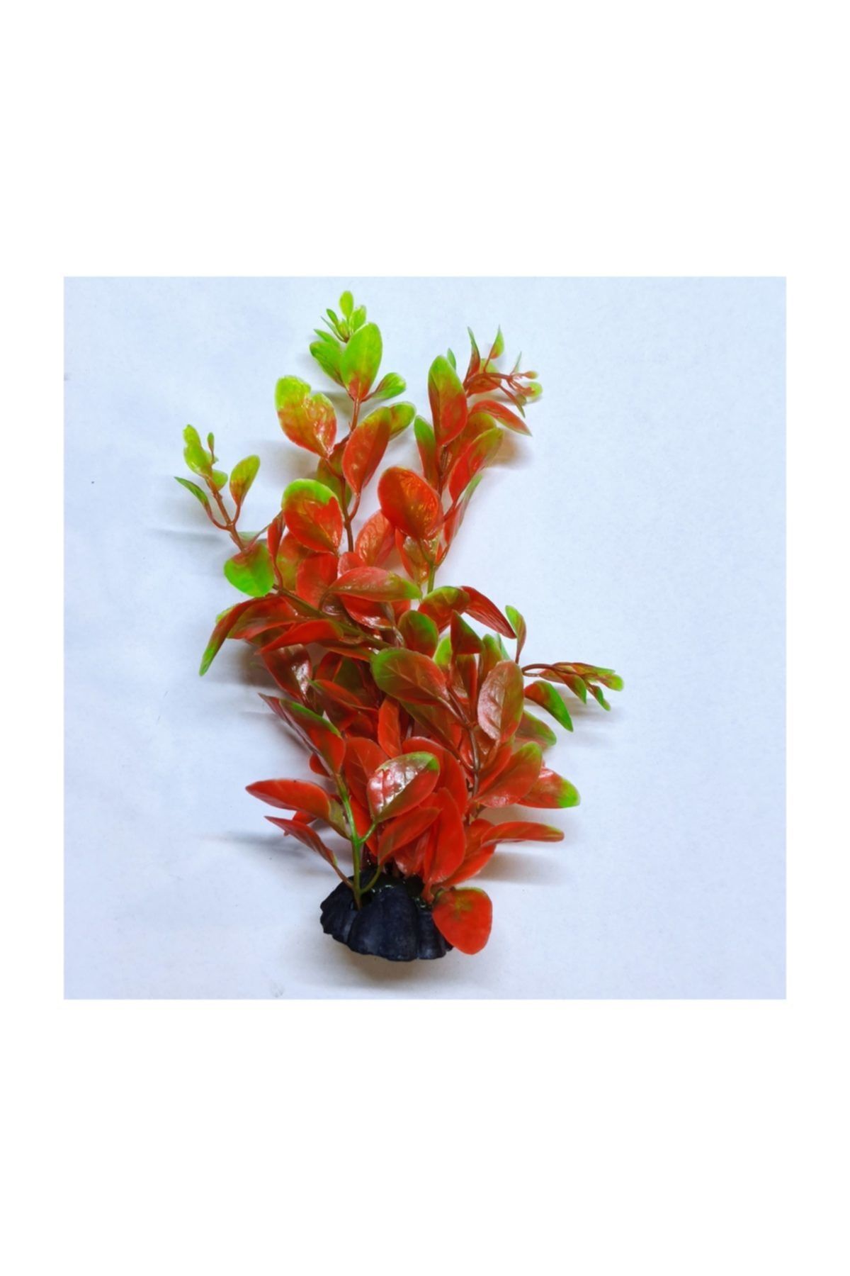 Natural Coral Tls Yapay Akvaryum Bitkisi Dekoru  Yeşil-kırmızı 16 cm