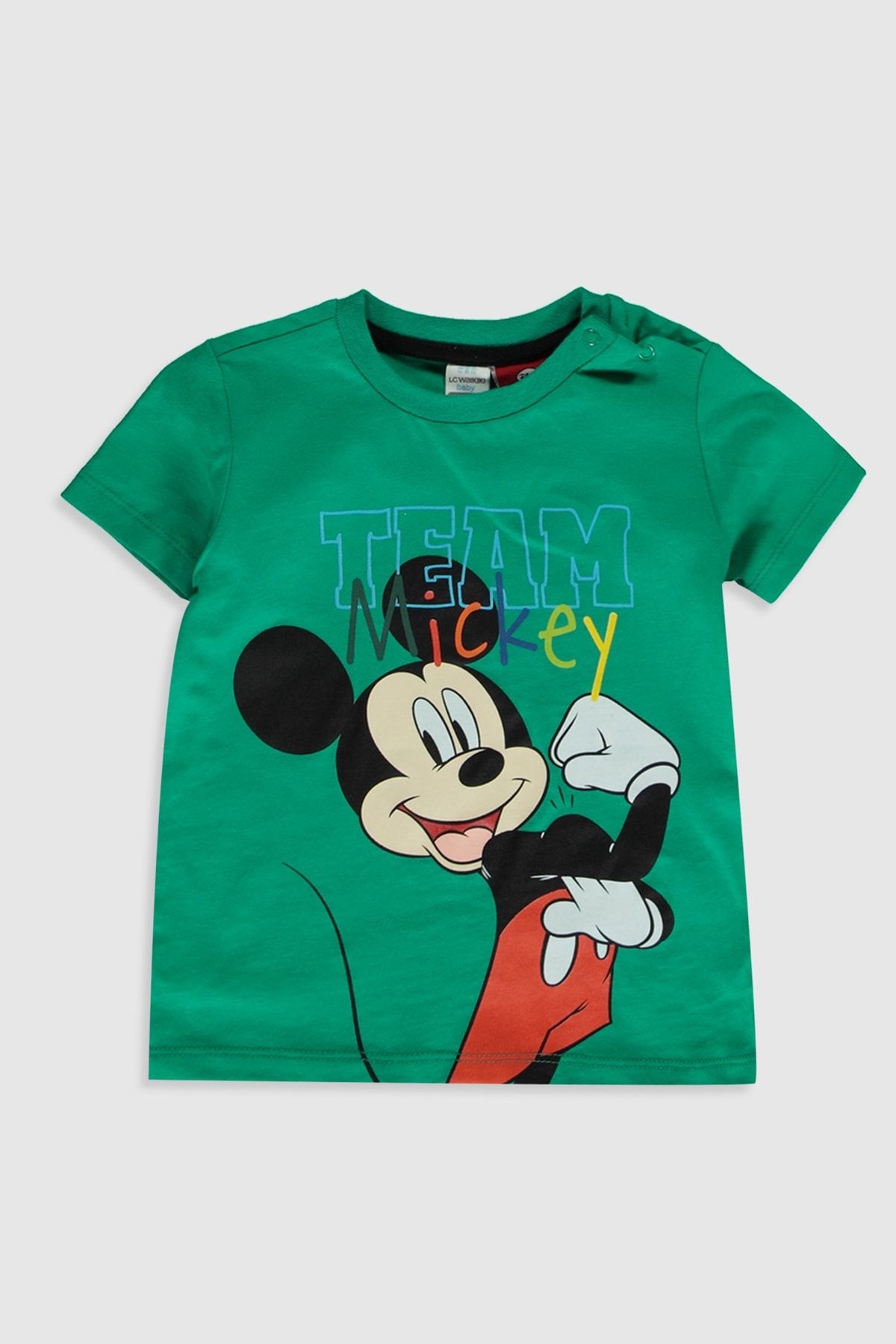 Mickey Mouse Erkek Bebek Zümrüt Yeşili Gsu T-Shirt