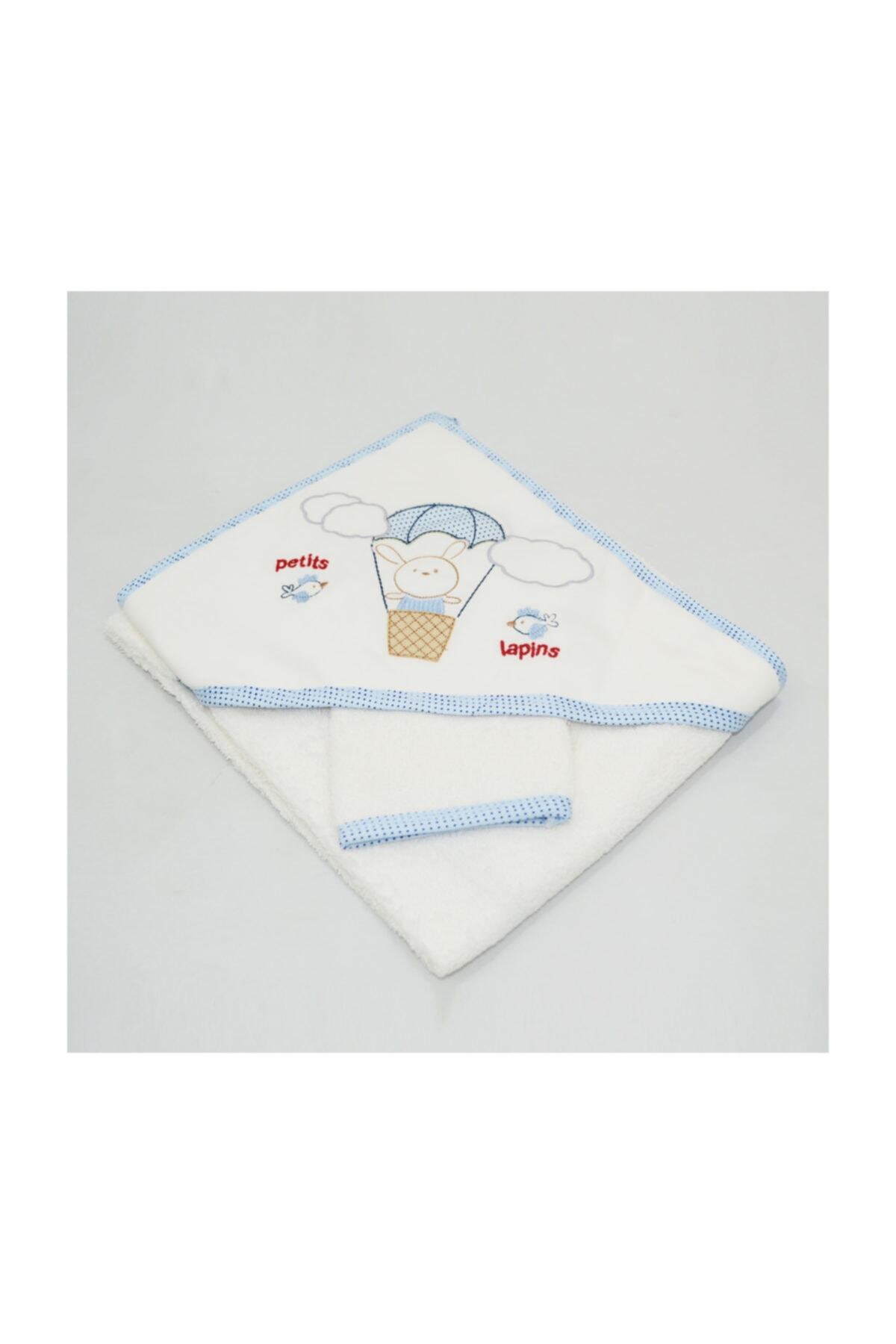 Mila Bebe Eke Bebek Banyo Havlusu 80x80 00000362-7