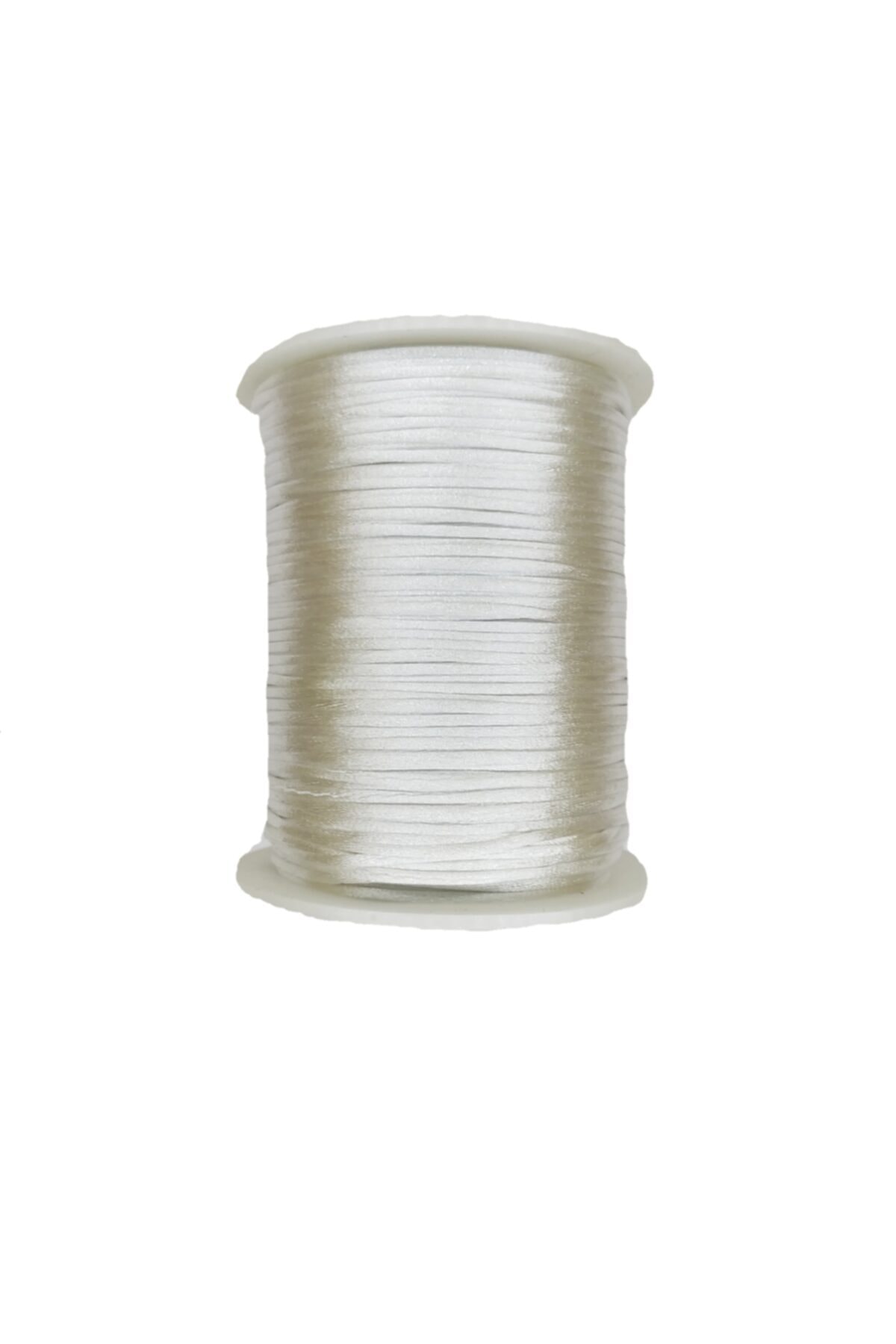 NZF TİCARET Floş Saten Ip , Kurdele Ipi 1mm Inceliğinde Beyaz (10 Metre Fiyatıdır)