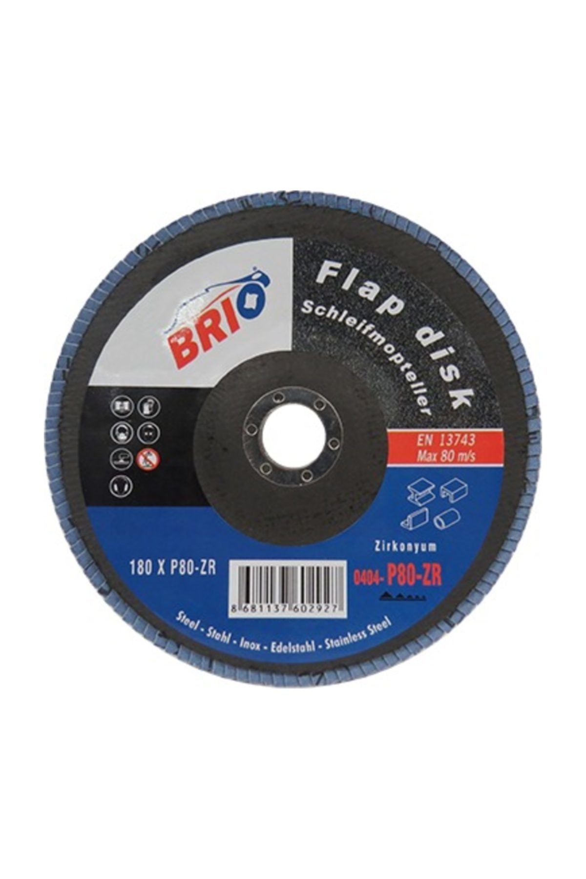 BRIO Flap Disk 180xp80 Zr