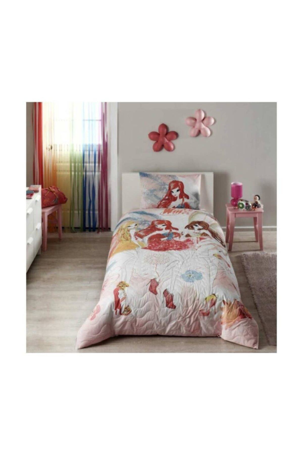 Taç Lisanslı Kapitoneli Nevresim Takımı Winx Tek Kişilik