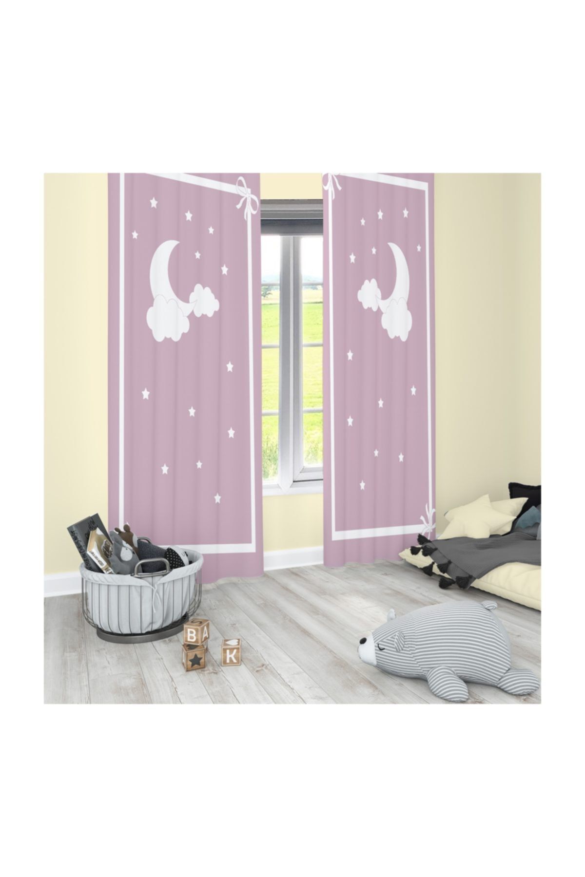 CAPRİCE HALI Caprice Bulutlu 140x200 Cp77 Çocuk Fon Perde