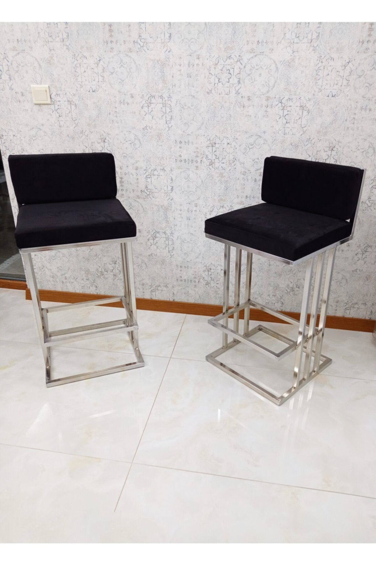 Turgut Çelik eşya Almira Modeli Bar Taburesi 68 cm Yükseklik Bar Sandalyesi