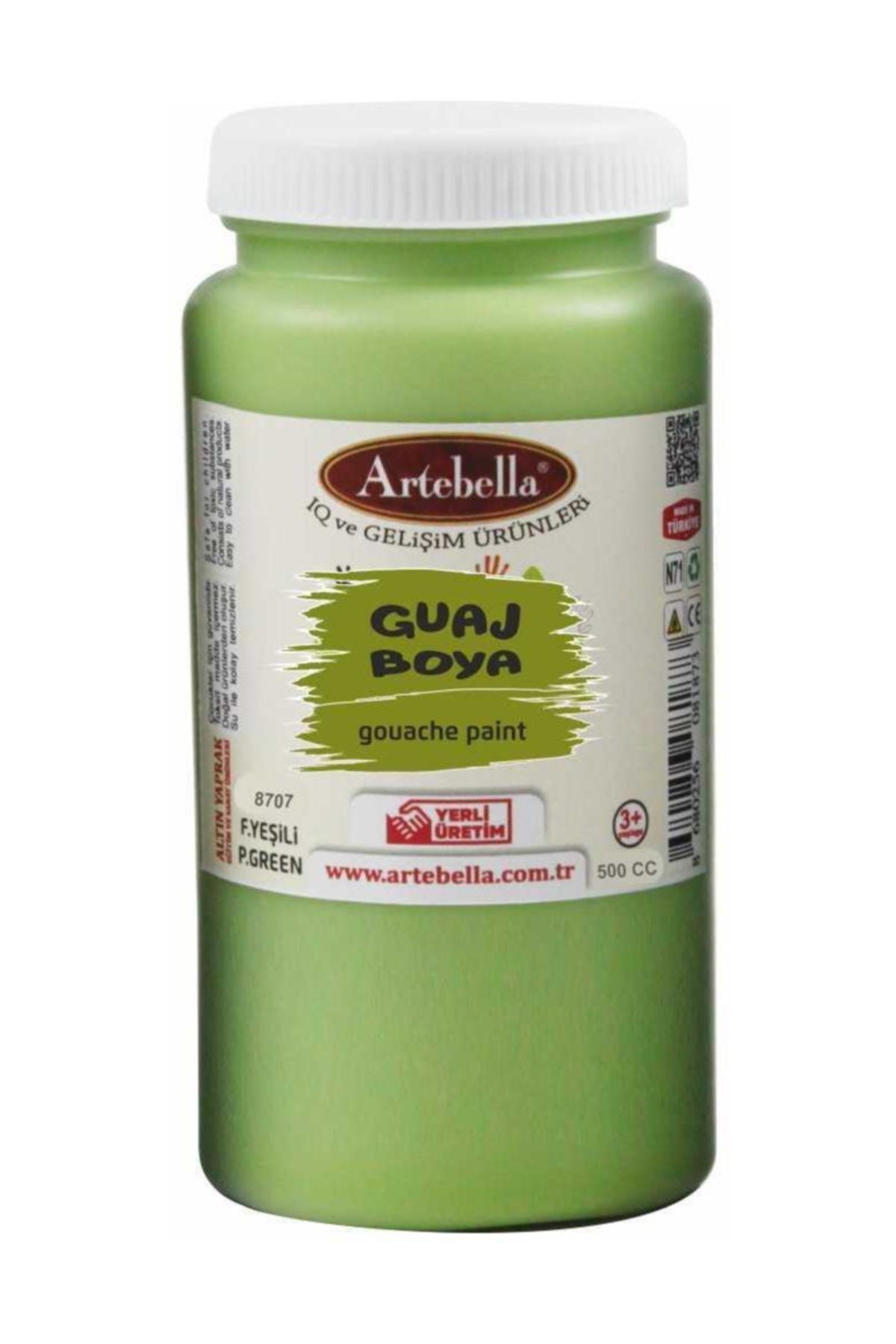 Artebella Guaj Boya 8707500 Fıstık Yeşili 500 Ml