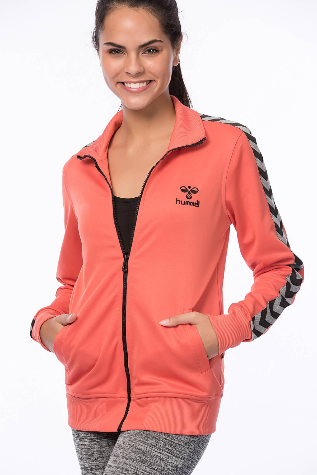 HUMMEL Kadın Bordo Atlanta Zıp Jacket Sweatshirt