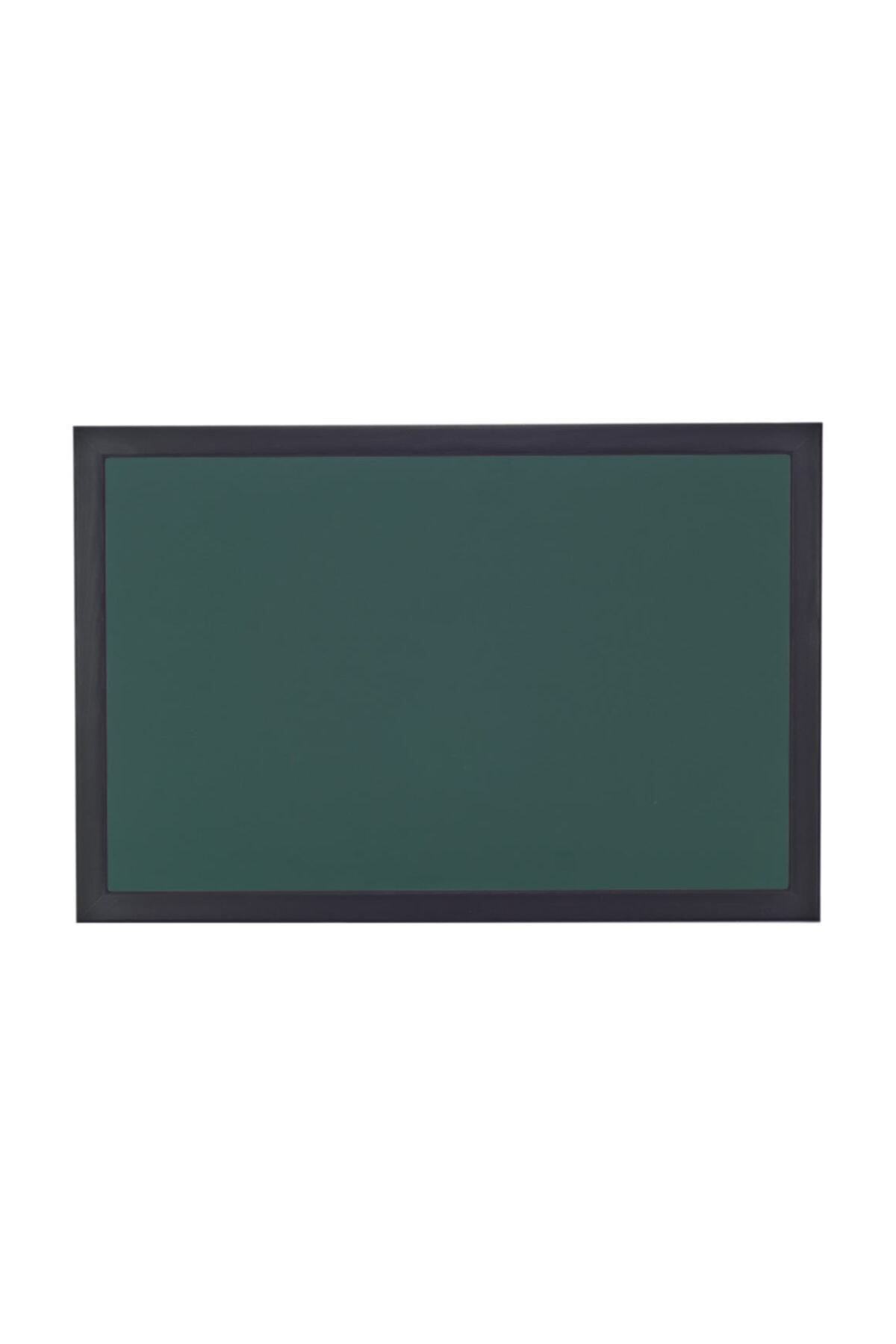 Chalky 120x210 Cm Kara Tahta Siyah Çerçeveli - Tebeşir Yazı Tahtası - Yeşil