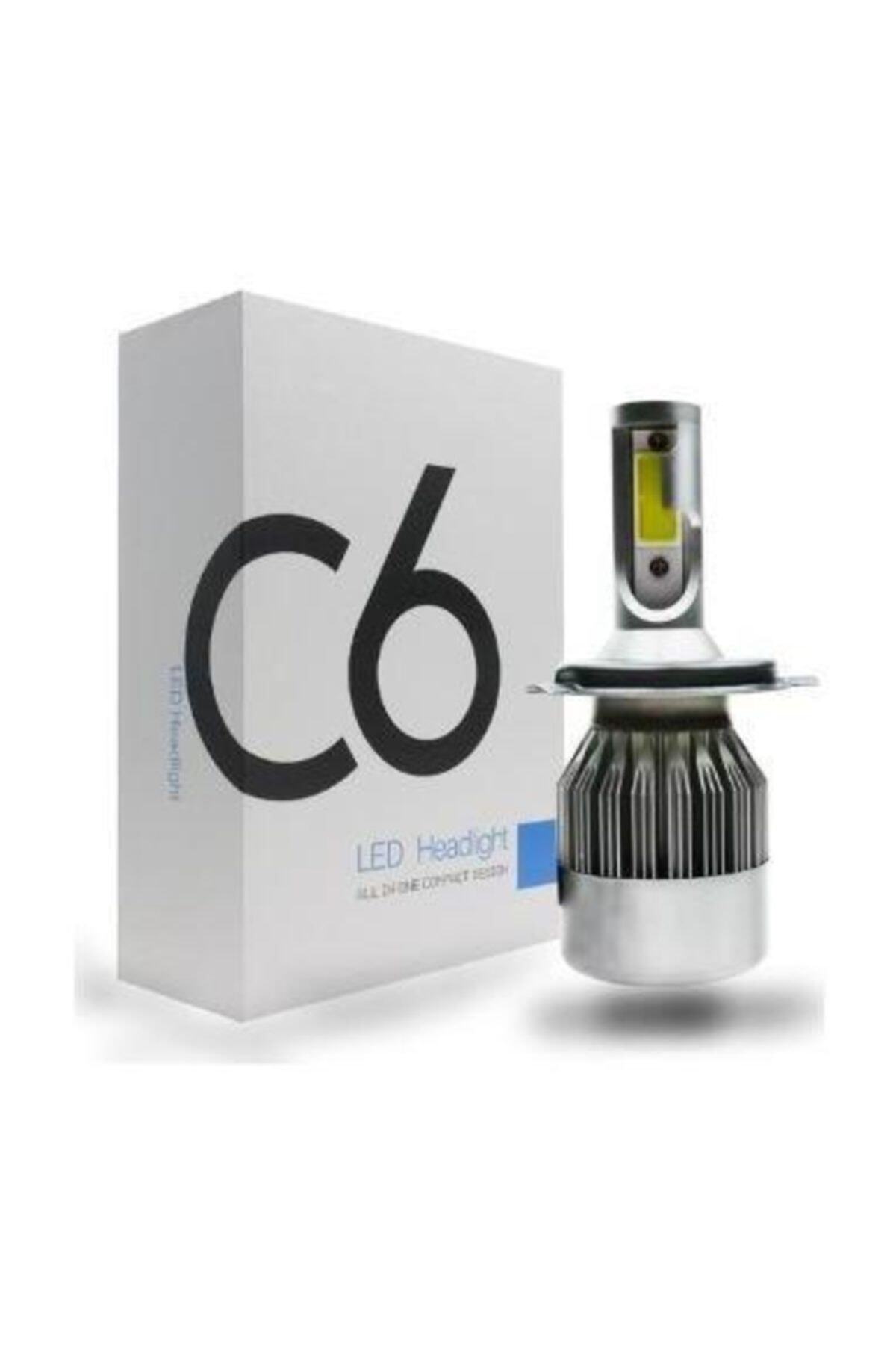 Knmaster C6 Yeni Nesil Fan Soğutmalı Şimşek Etkili H4 Led Ampul Tekli