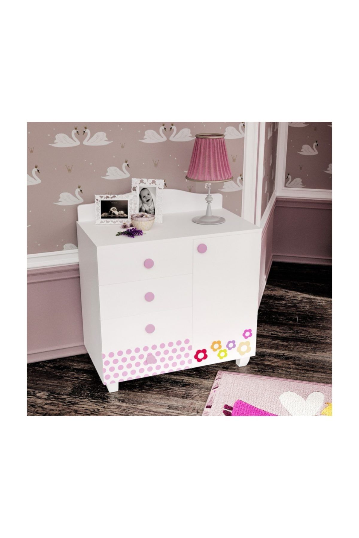 Baby Darling Diamond Şifonyer %100 Mdf
