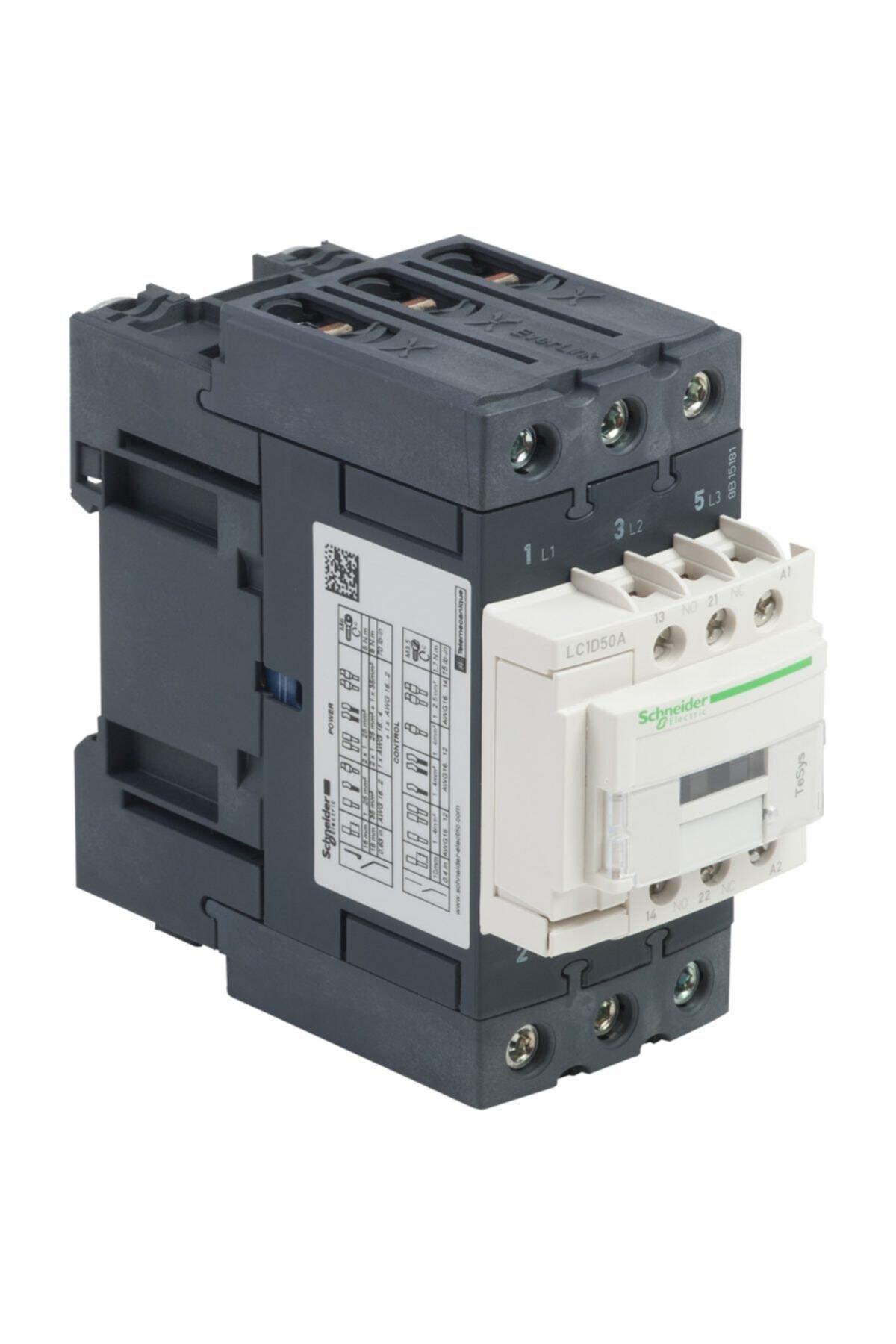 Schneider Electric Schneider Lc1d50ab7 22kw 50amper 24v Ac 1no-1nc Kontaktör