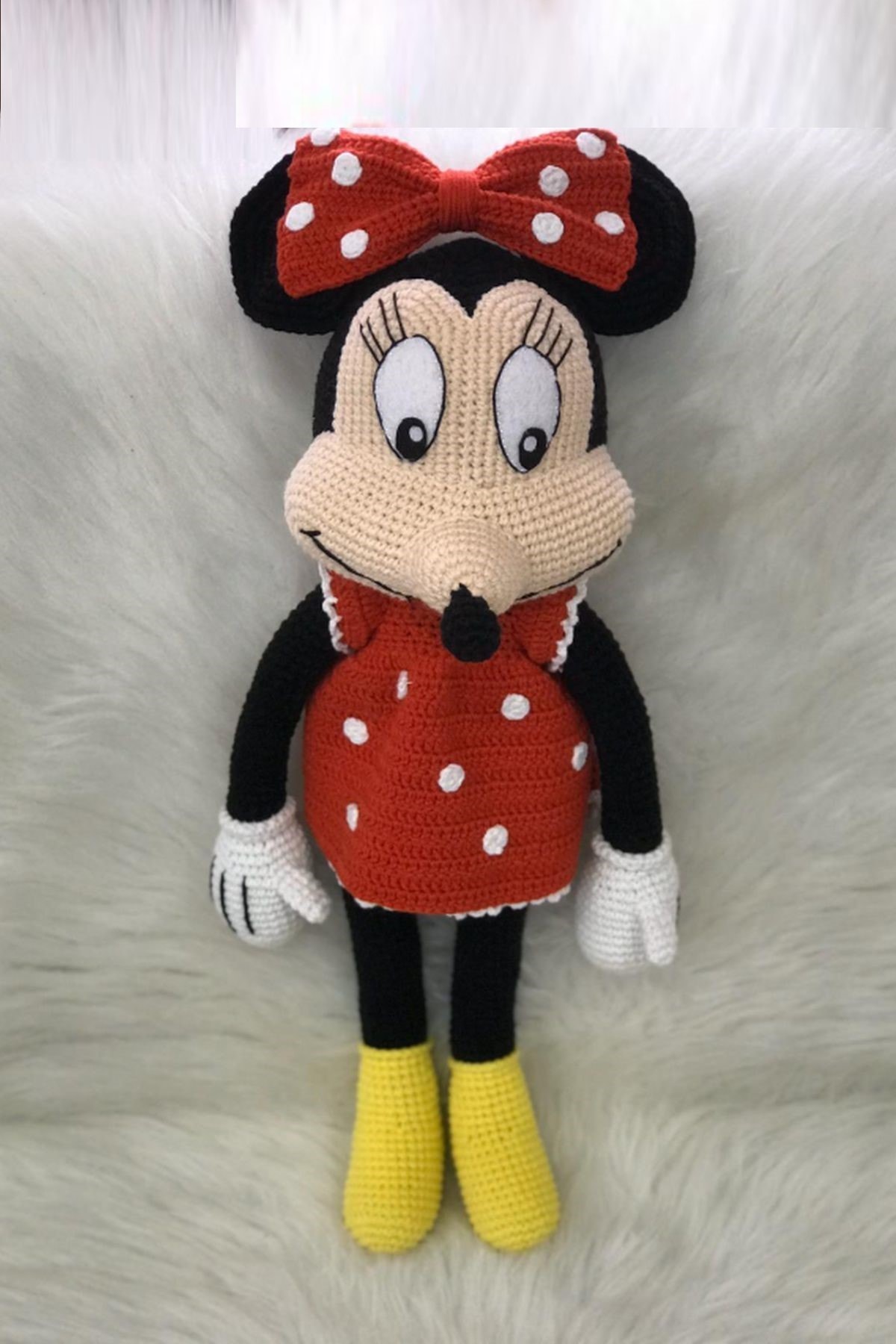 Fietra Organik Yıkanabilir Amigurumi Minnie Mouse