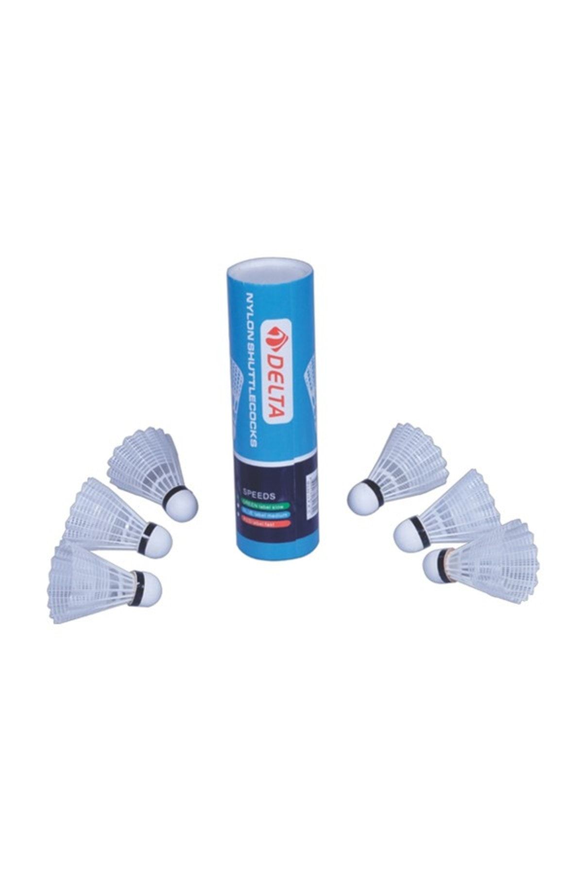 Delta 6 Adet Mantar Başlı Beyaz Badminton Topu (Özel Kutusunda)