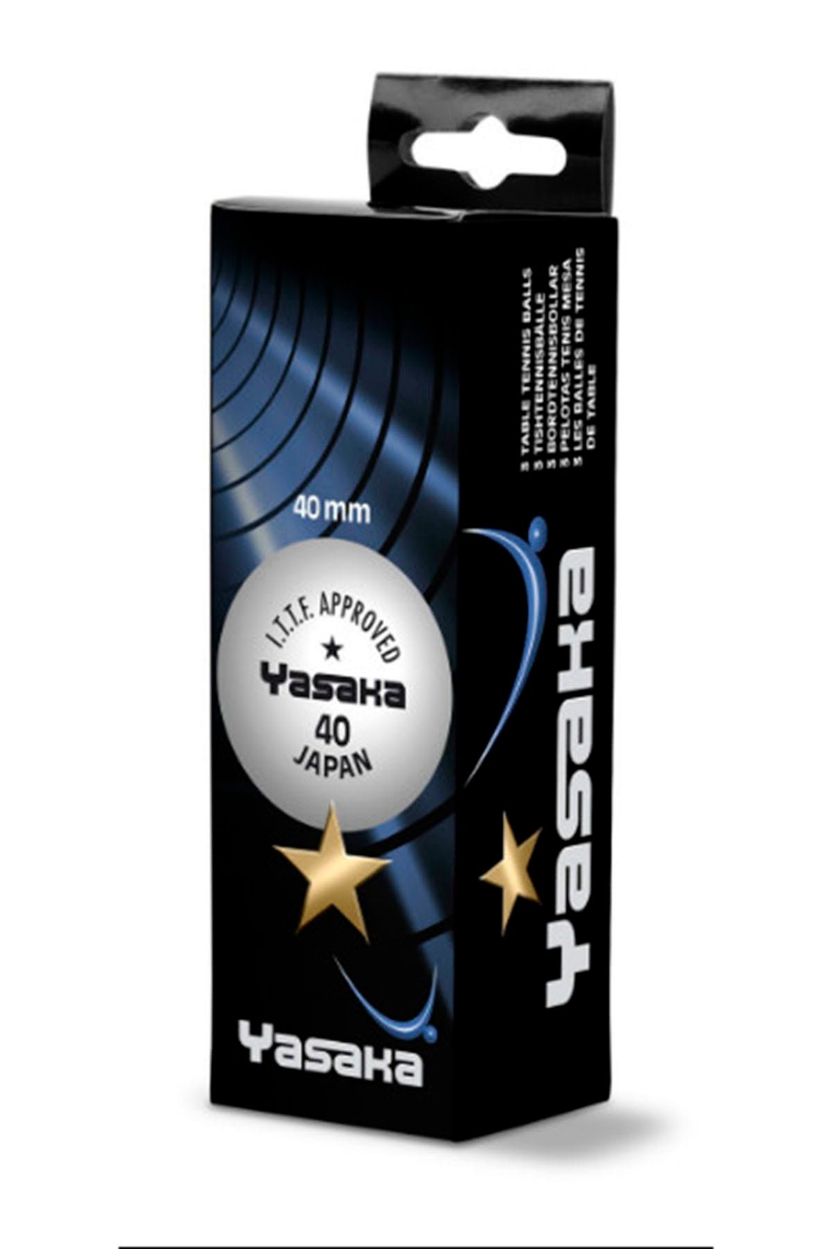 YASAKA 3lü Beyaz 1 Yıldız Masa Tenis Topu 40mm