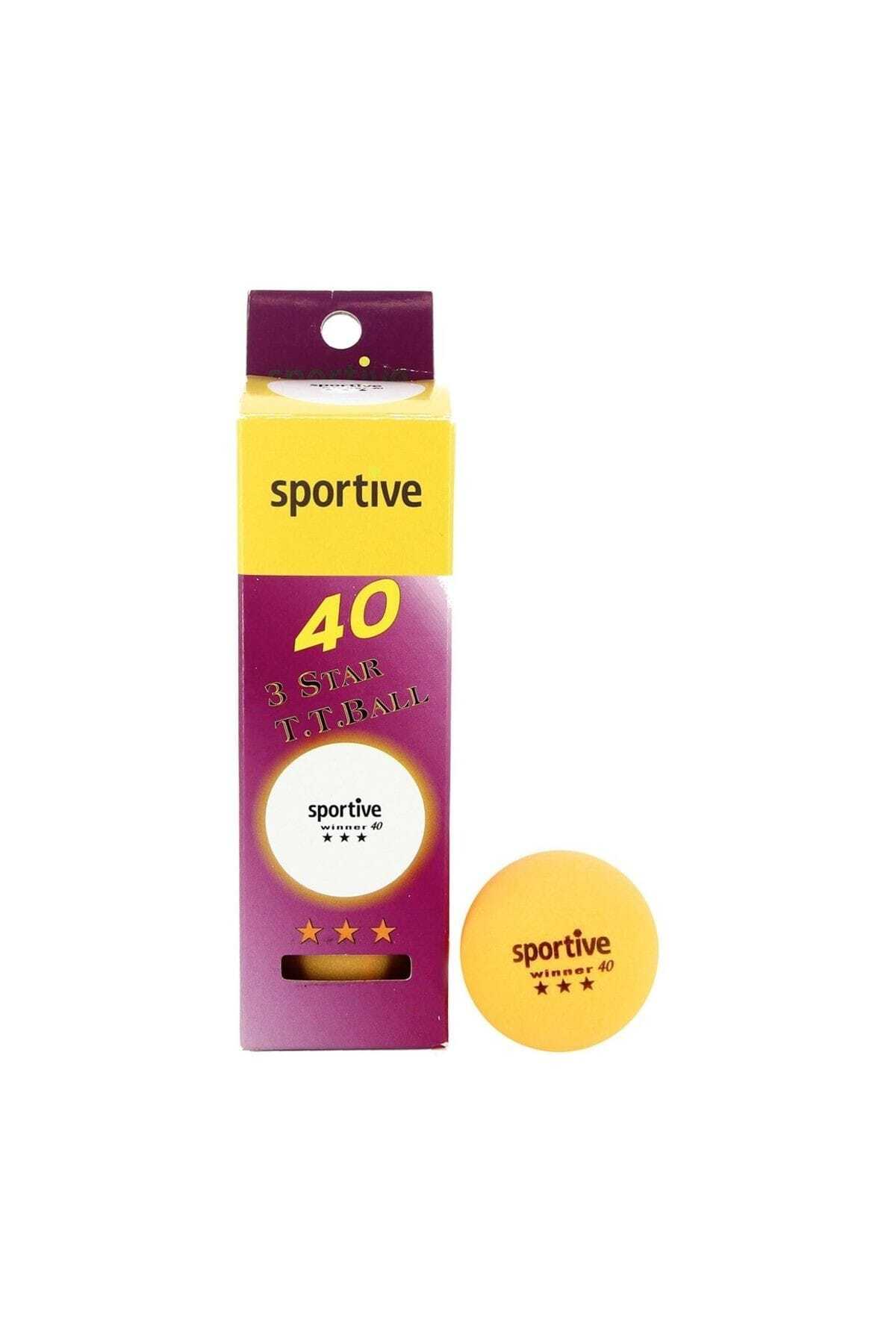 Sportive Winner 3 Yıldızlı 3'Lü Beyaz Masa Tenisi Topu Seti - 339008-3KTO